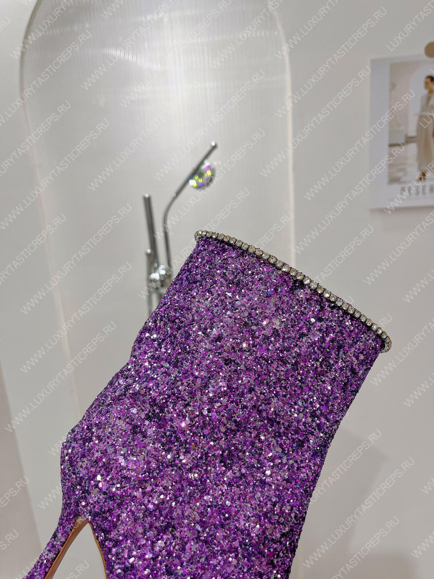 AMINA MUADDI FIONA BOOTIE PURPLE AM60002