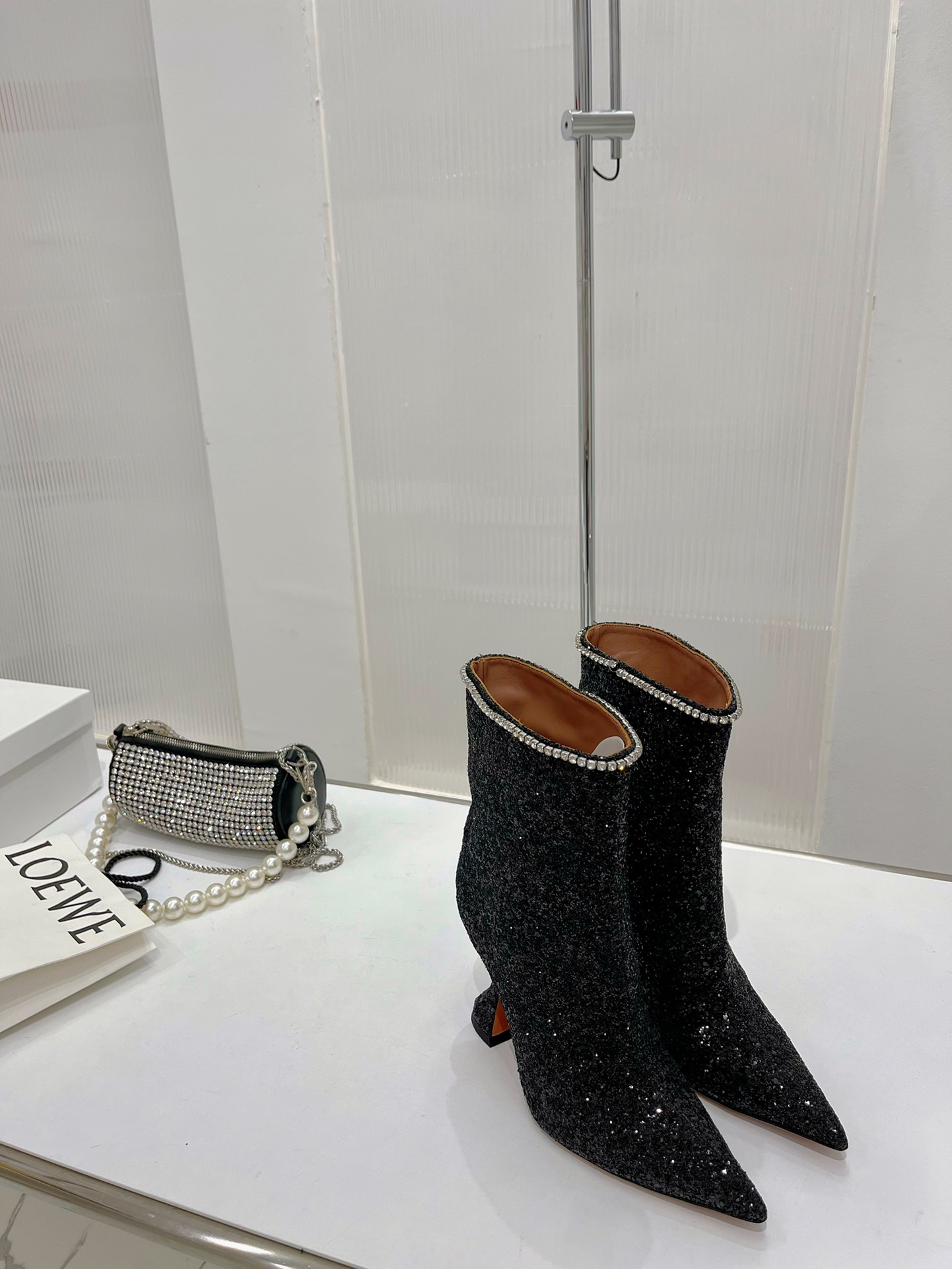 AMINA MUADDI FIONA BOOTIE BLACK AM60002