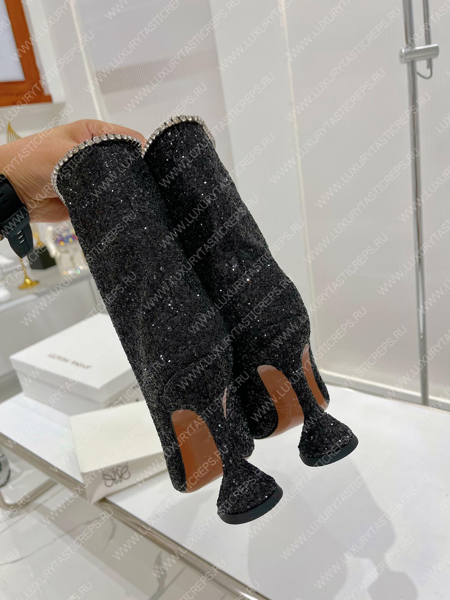 AMINA MUADDI FIONA BOOTIE BLACK AM60002