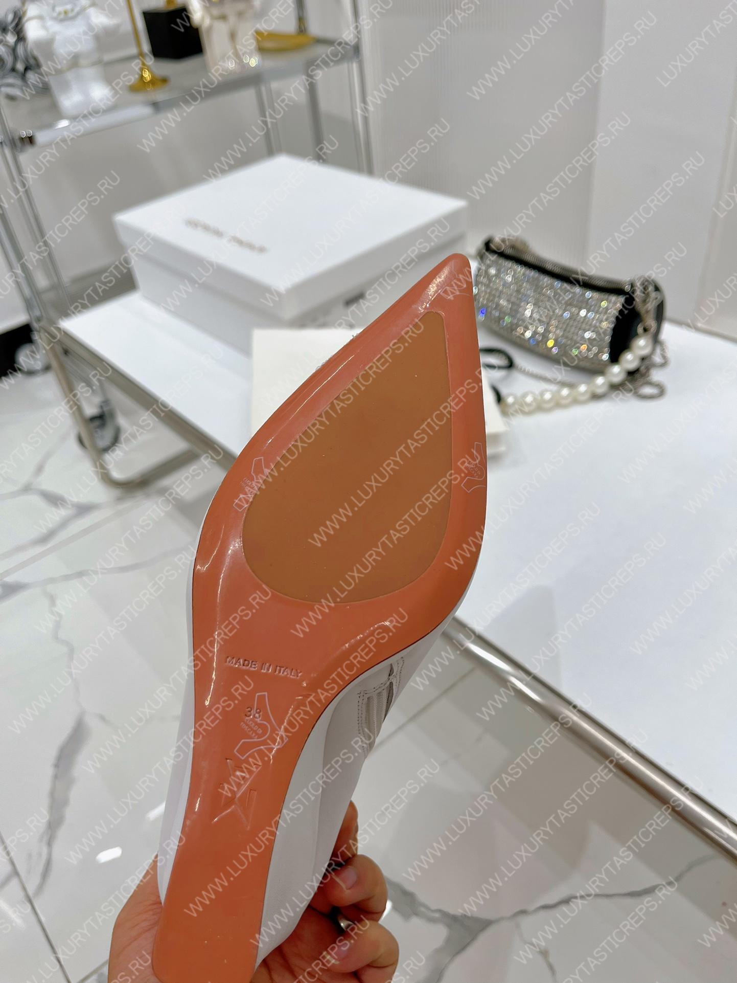 AMINA MUADDI PERNILLE BOOTIE WHITE AM60003