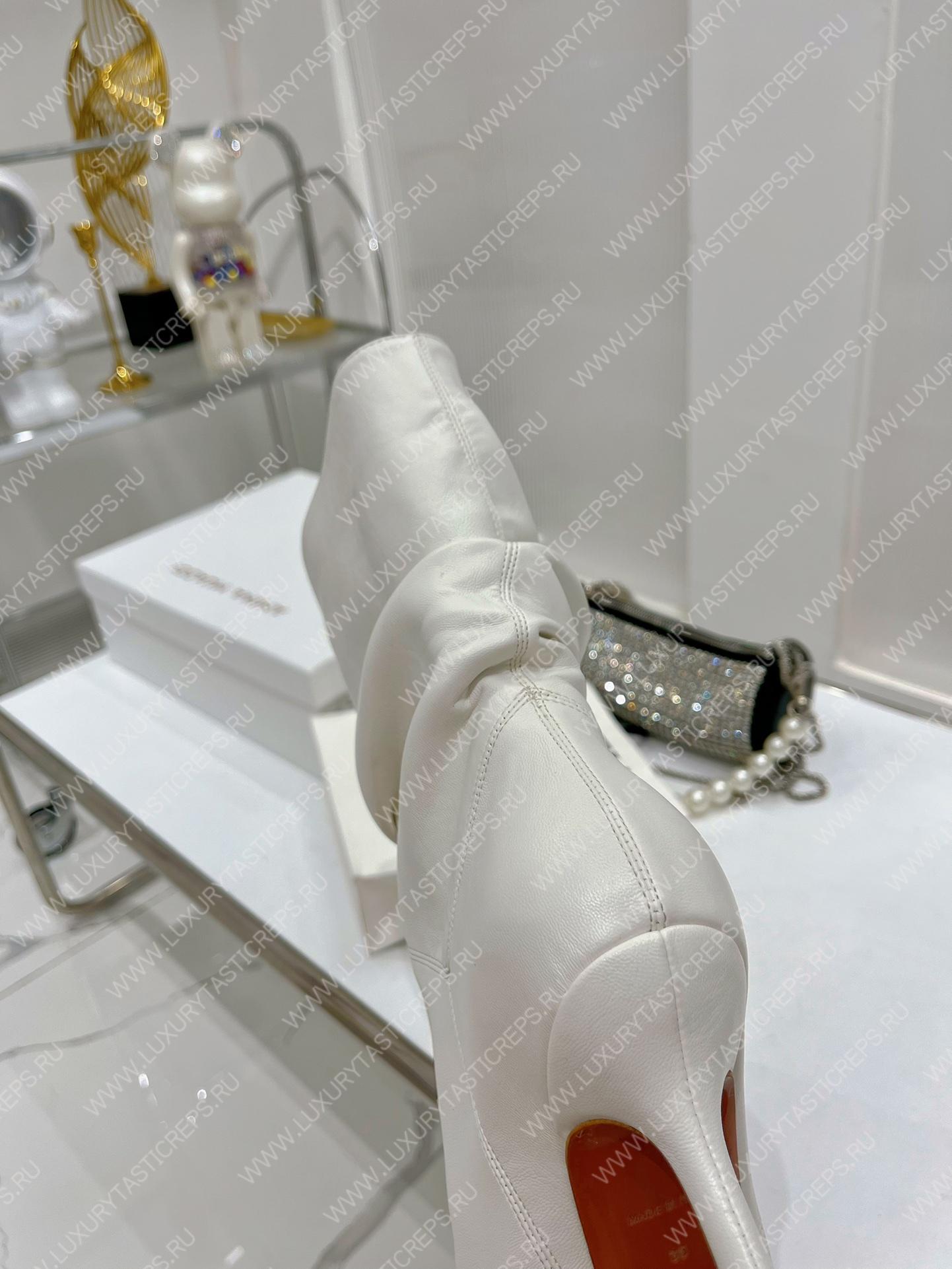 AMINA MUADDI JAHLEEL BOOTIE WHITE AM60004