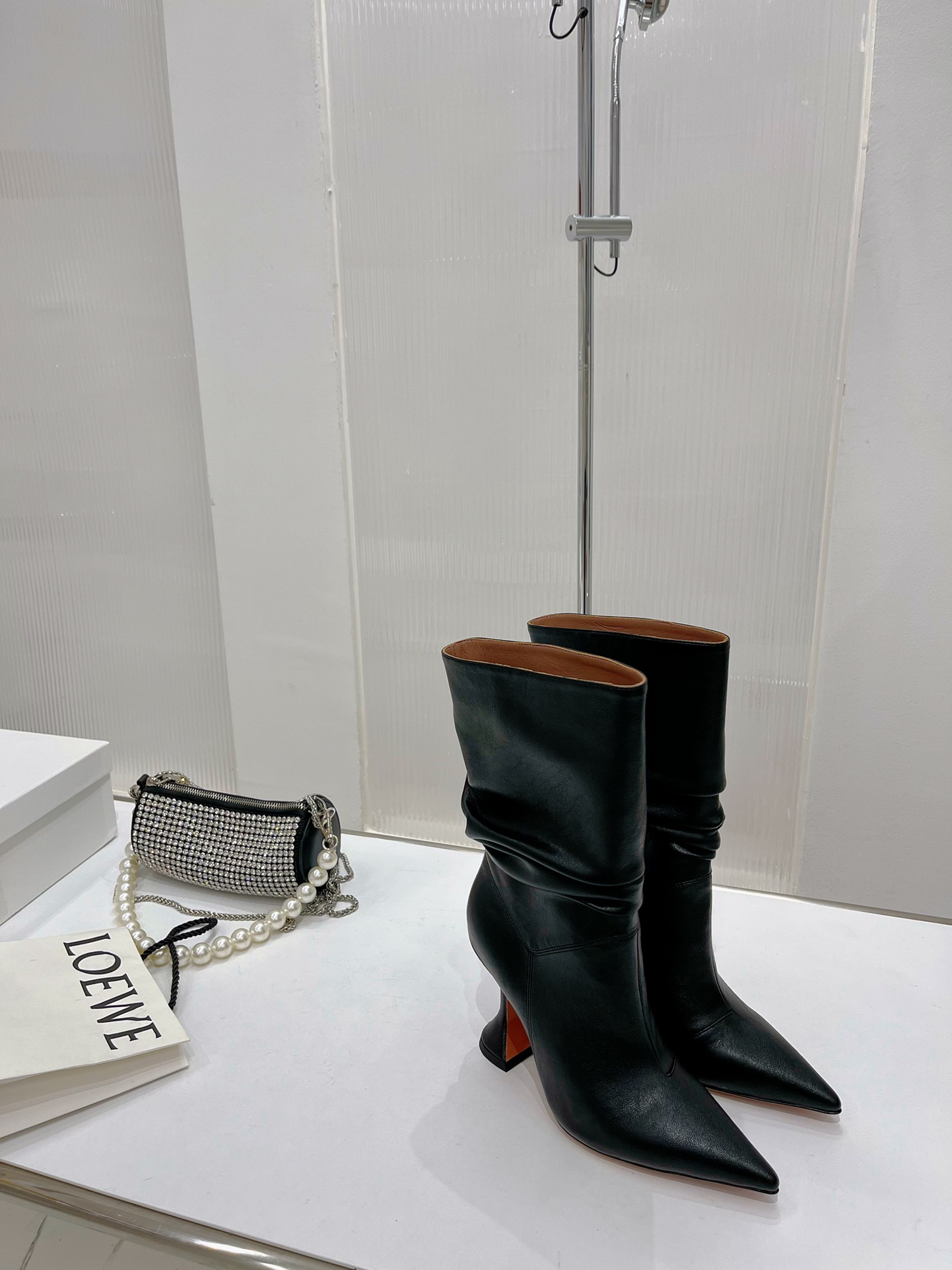 AMINA MUADDI JAHLEEL BOOTIE BLACK AM60004