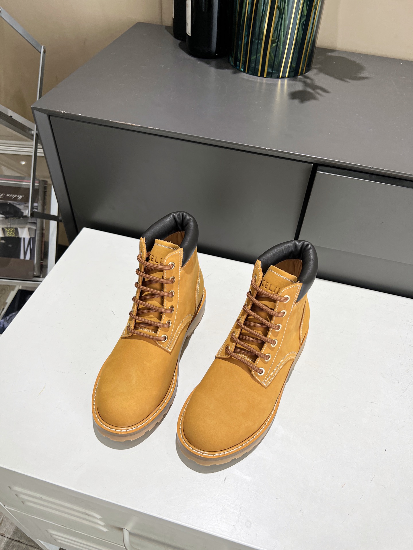 Ce**e kurt lace-up boot light tan 343142198c