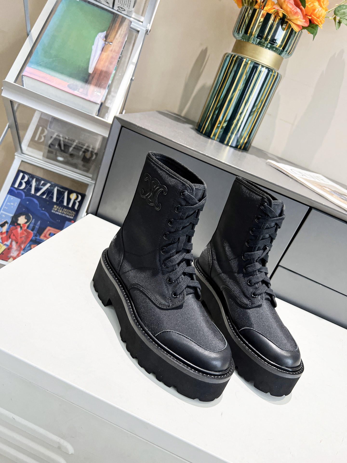 Ce**e bulky laced up boot black 345597004c