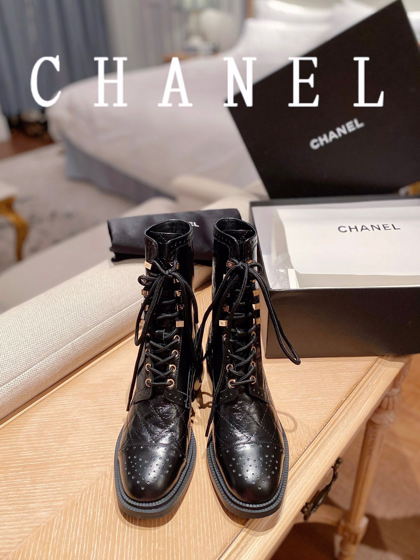Ch*el lace-ups black g39394