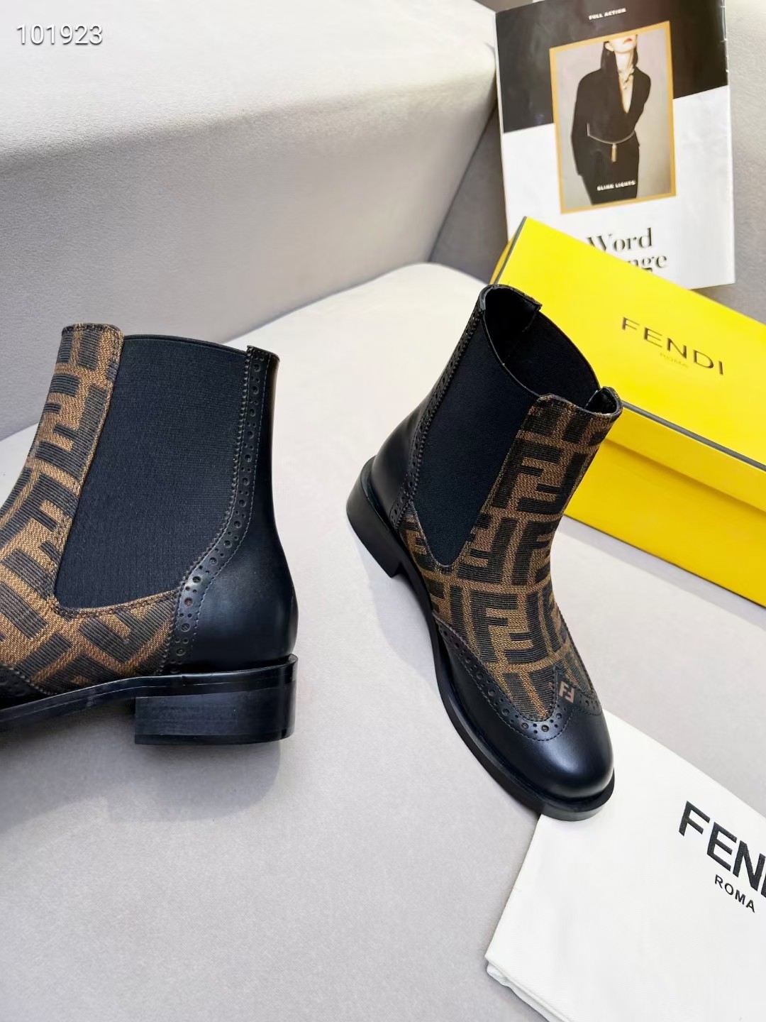 F**di ankle boots brown 7u1558ajzhf0heb