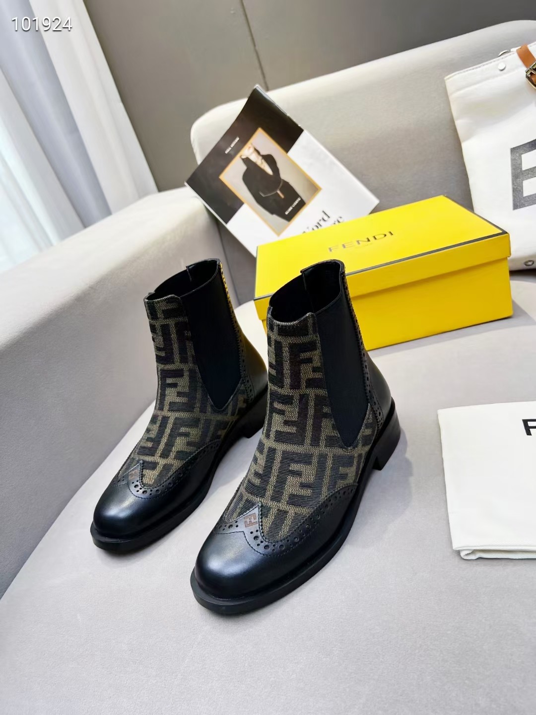 F**di ankle boots light brown 7u1558ajzhf0heb