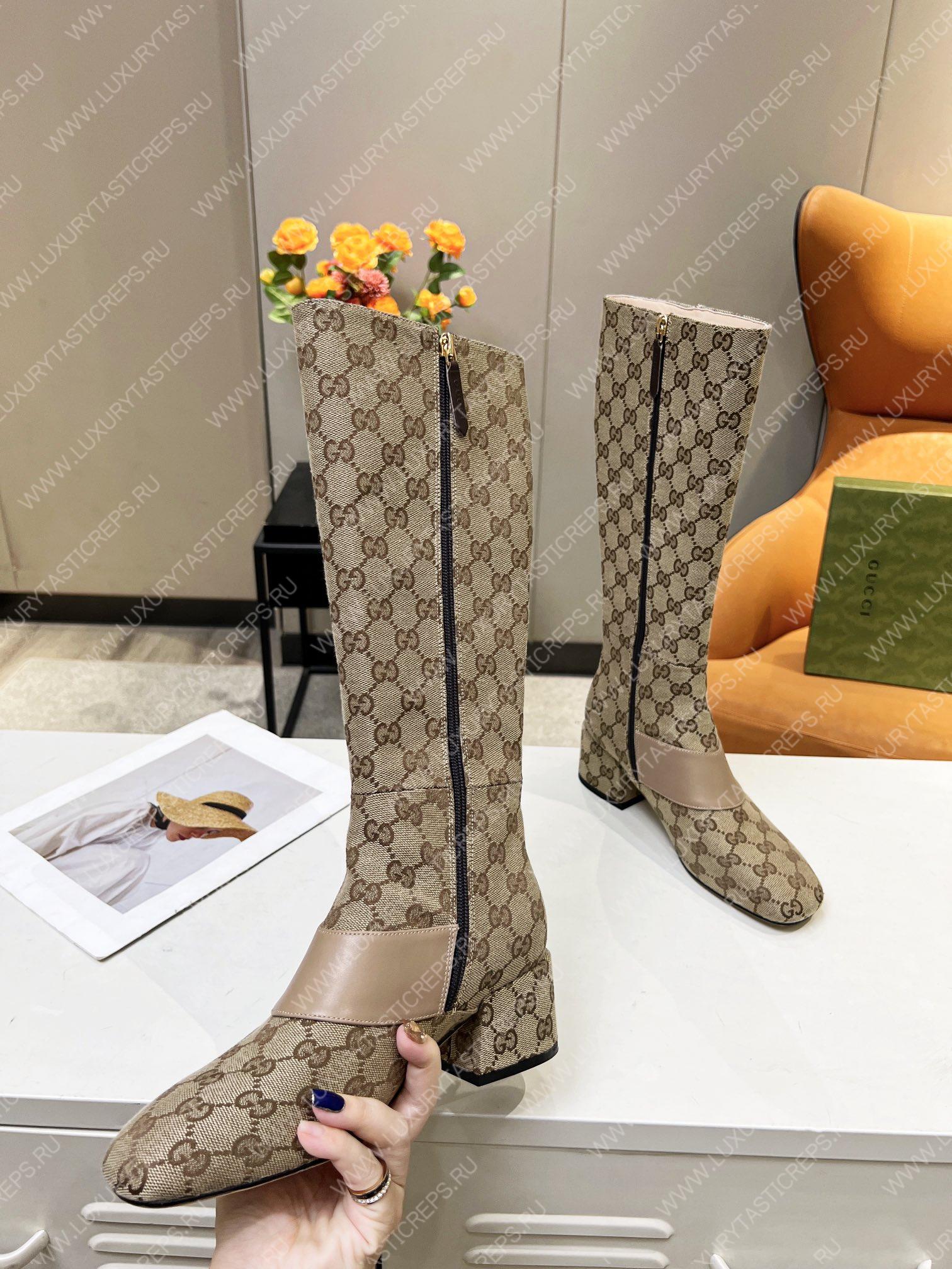 G*u*i women blondie boot beige 678278