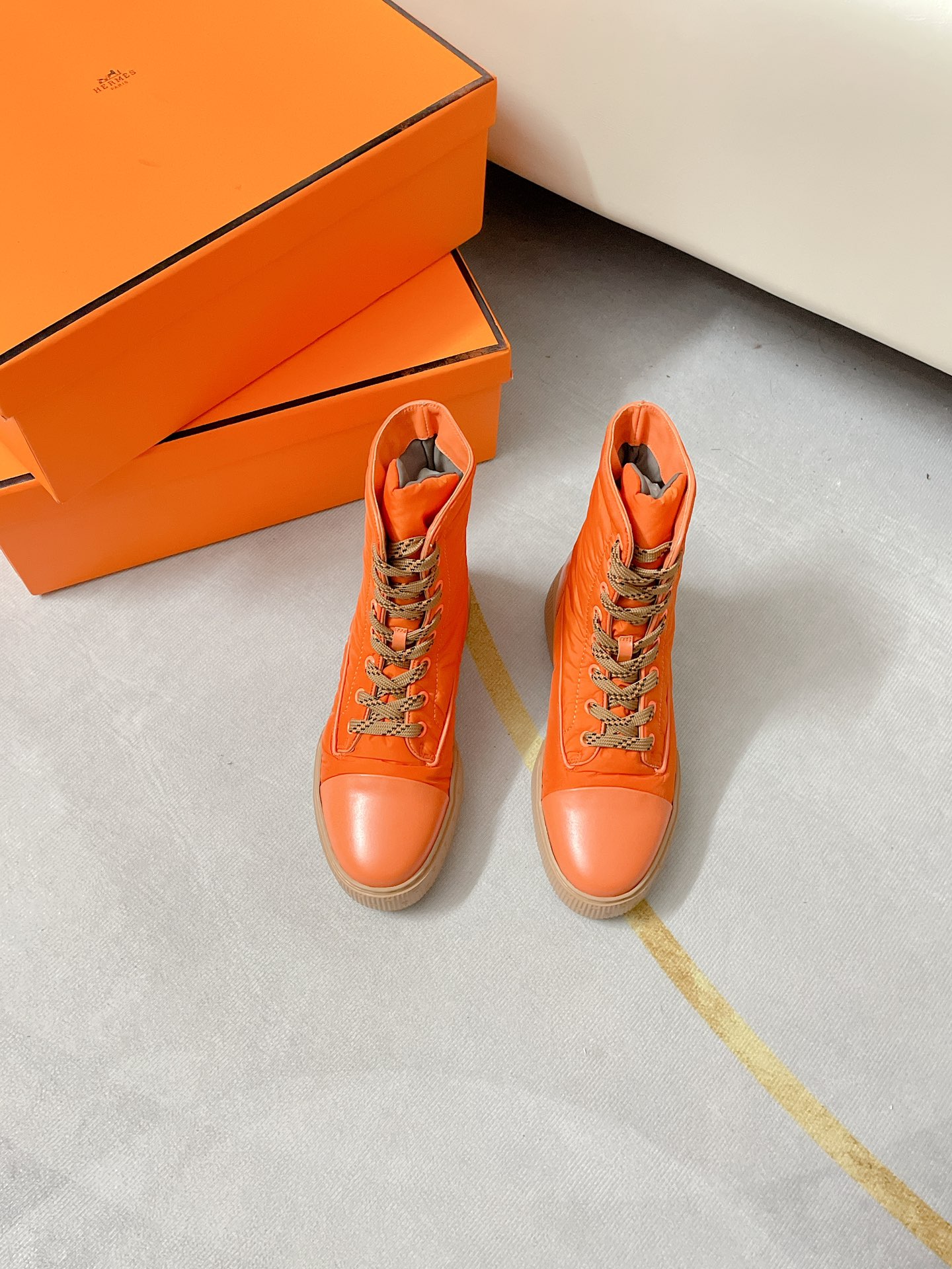 H**mes fresh ankle boot orange h222052z
