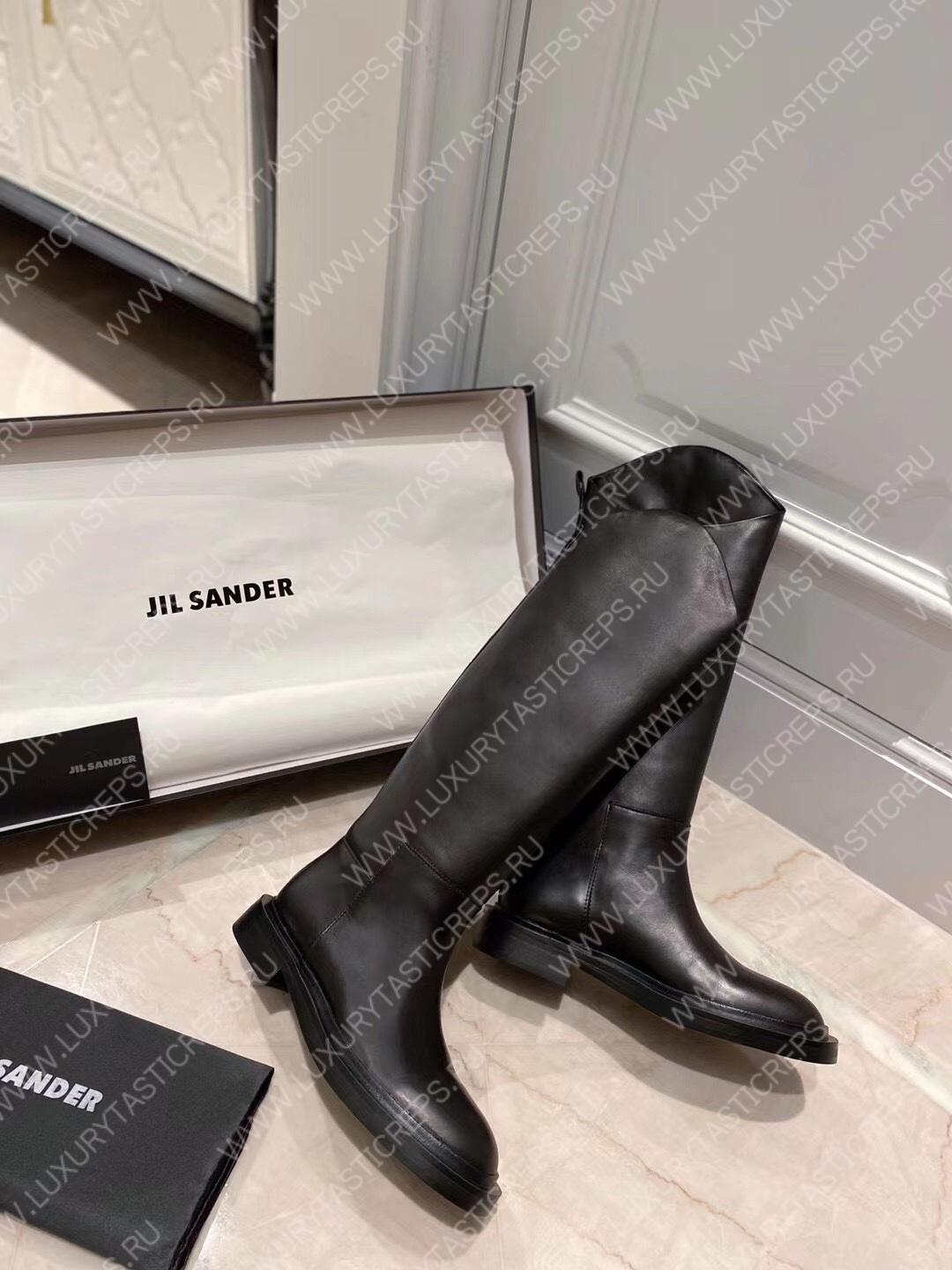 JIL SANDER TAIL RIDING BOOTS BLACK J15WW0020