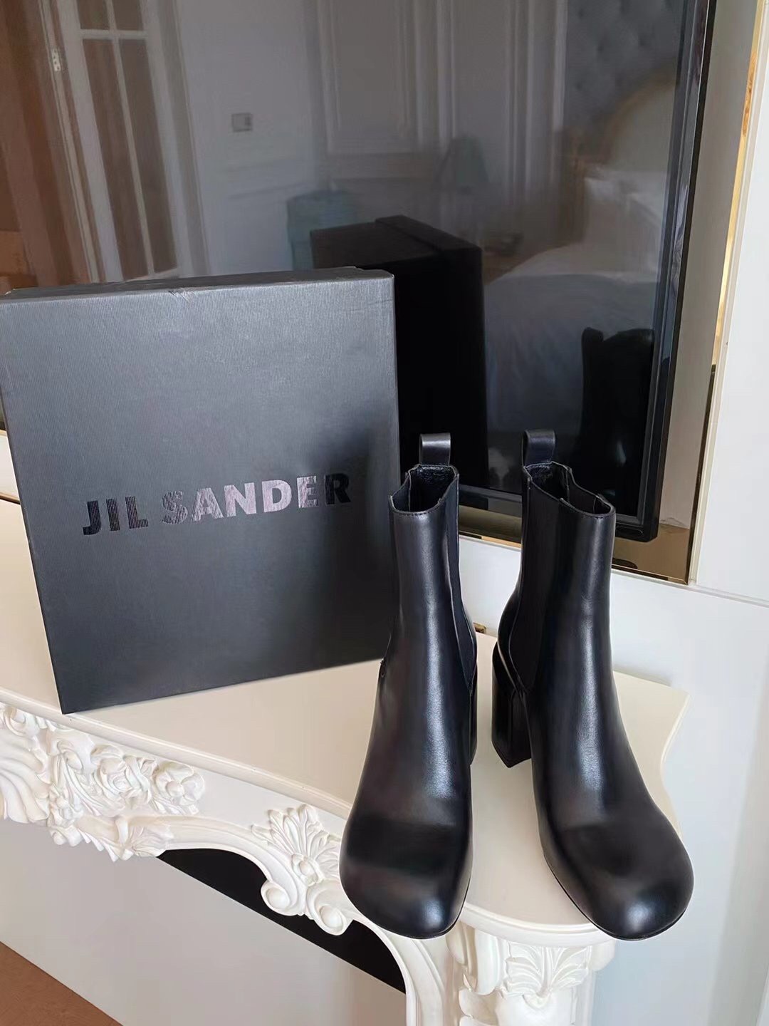 JIL SANDER ANKLE BOOTS BLACK J15WU0022