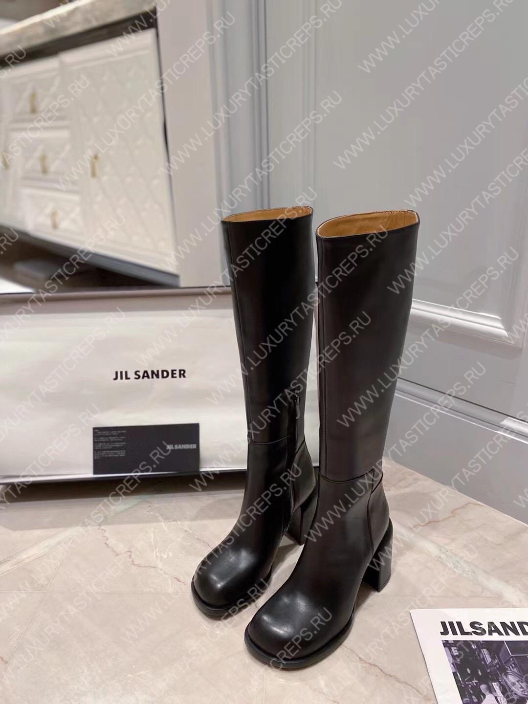 JIL SANDER KNEE BOOTS BLACK J15WW0022
