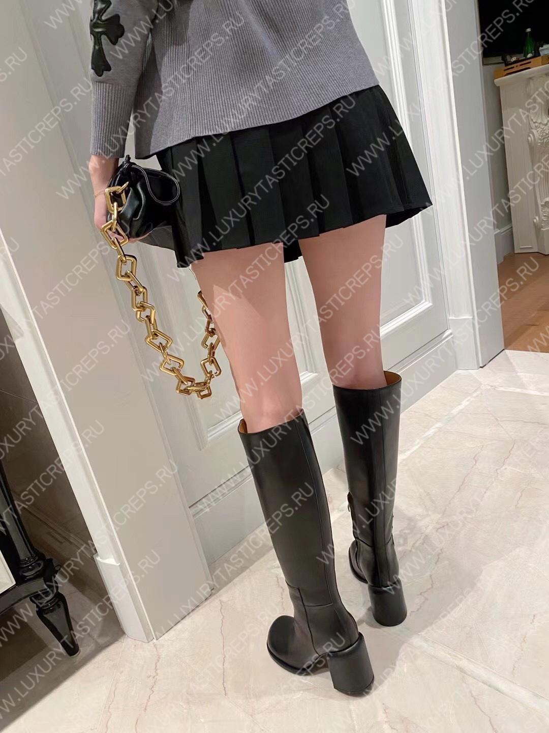 JIL SANDER KNEE BOOTS BLACK J15WW0022