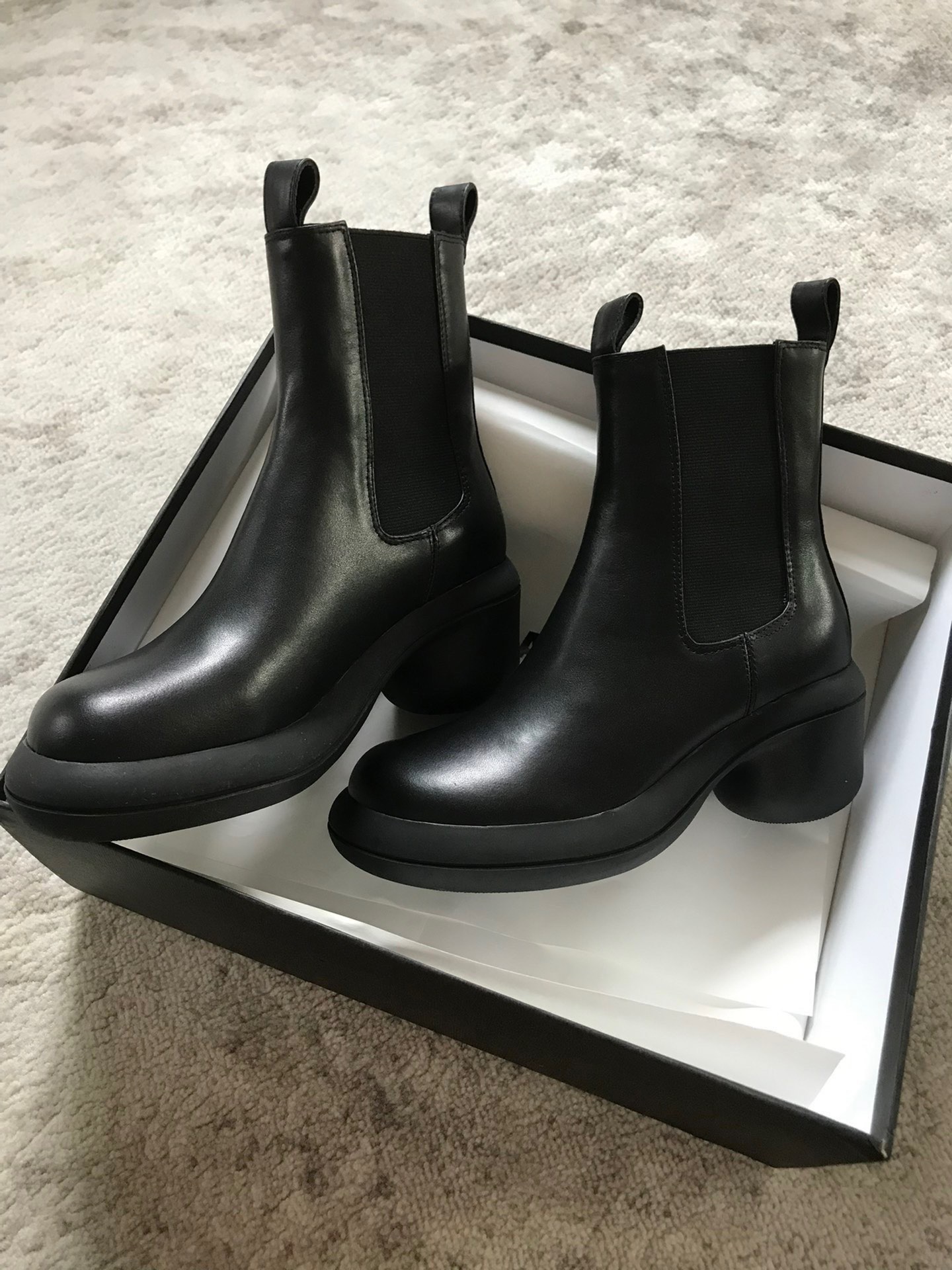 JIL SANDER ANKLE BOOTS BLACK J15WU0022