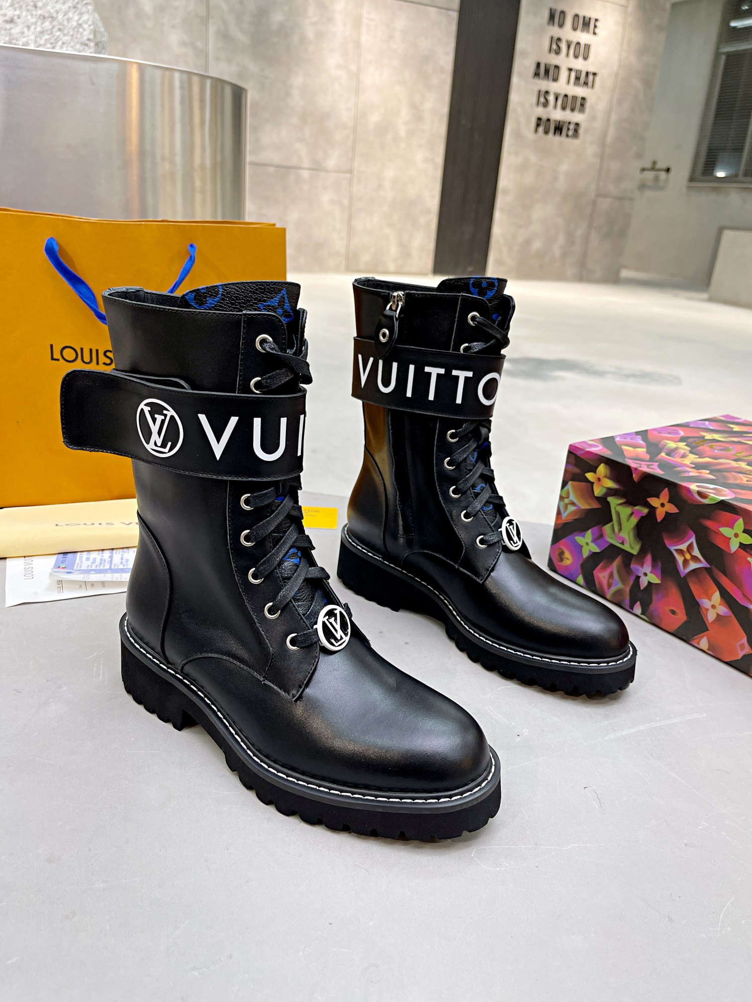 l**is V*t*n territory flat ranger boots black 1a9hae