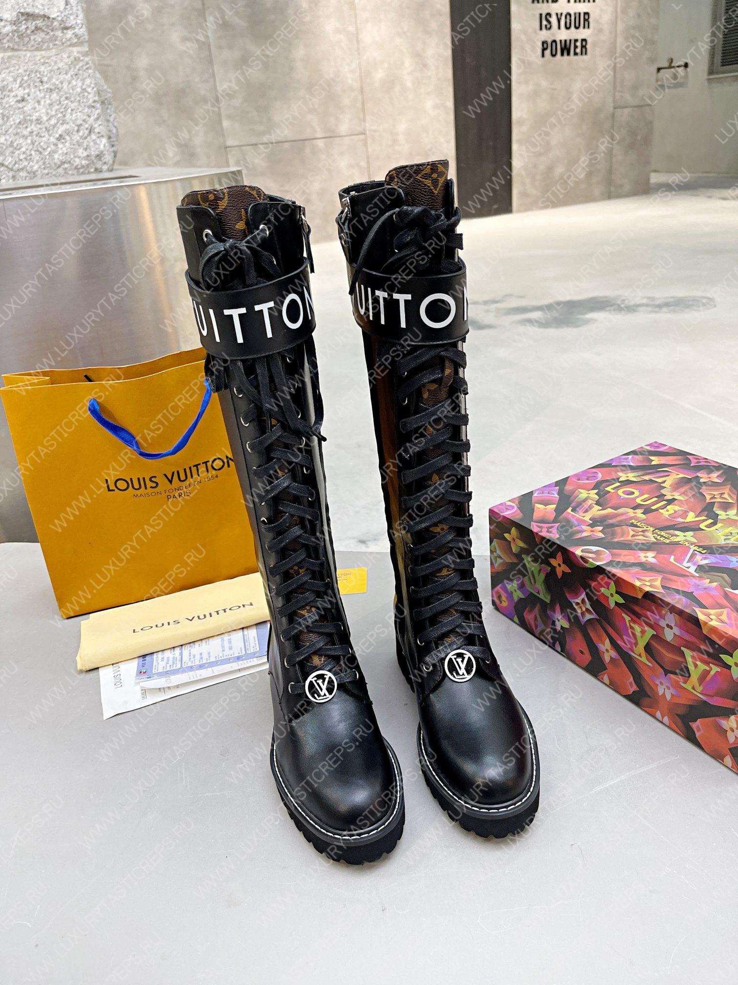 l**is V*t*n territory flat high ranger boots black 1a9h1m