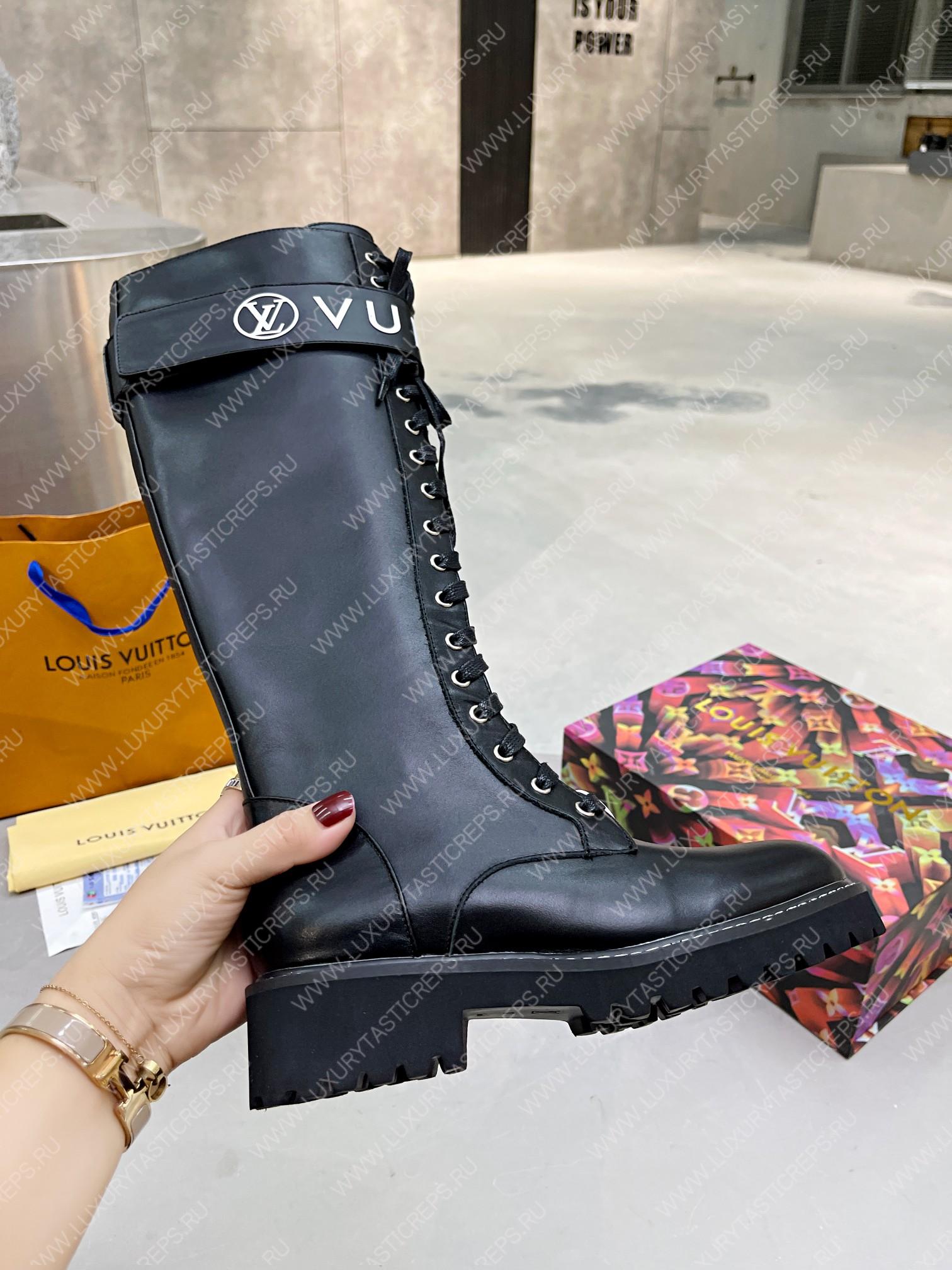 l**is V*t*n territory flat high ranger boots black 1a9h1m