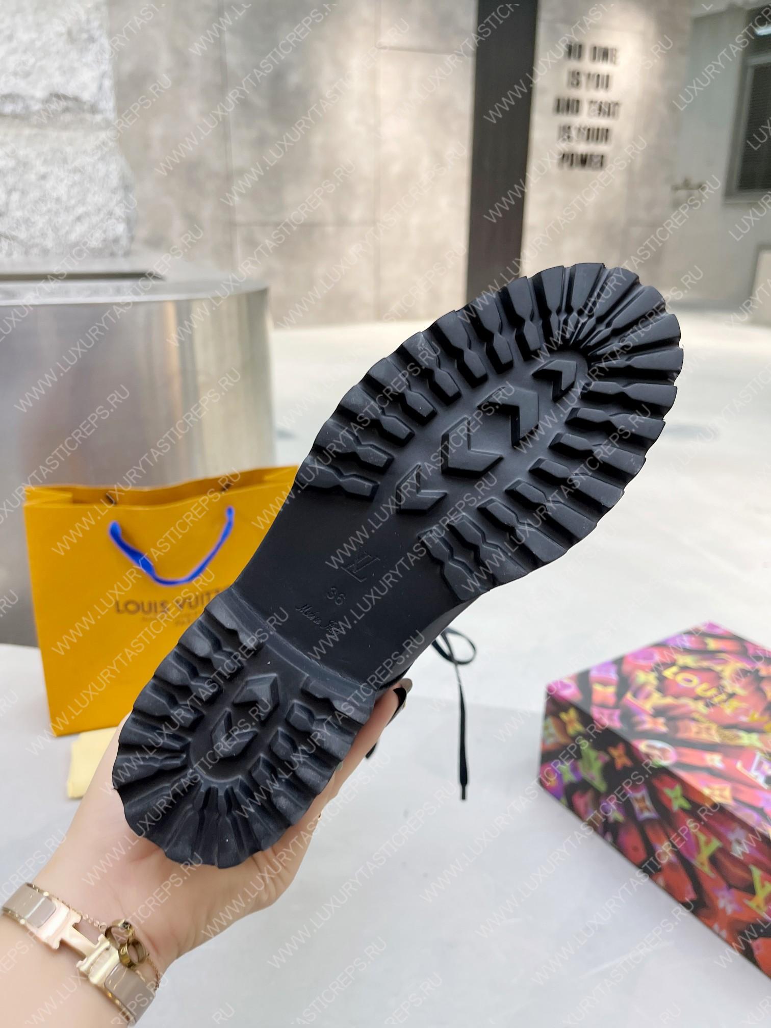 l**is V*t*n territory flat high ranger boots black 1a9h1m