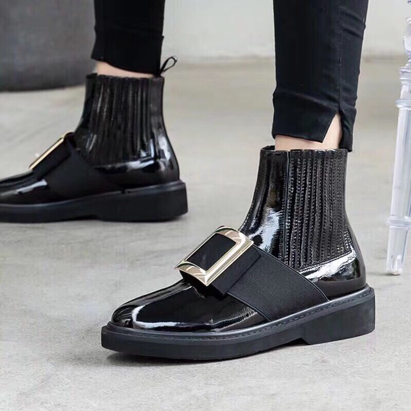 ROGER VIVIER VIV’ RANGERS CHELSEA BOOTIES BLACK RVW54825210D1PB999