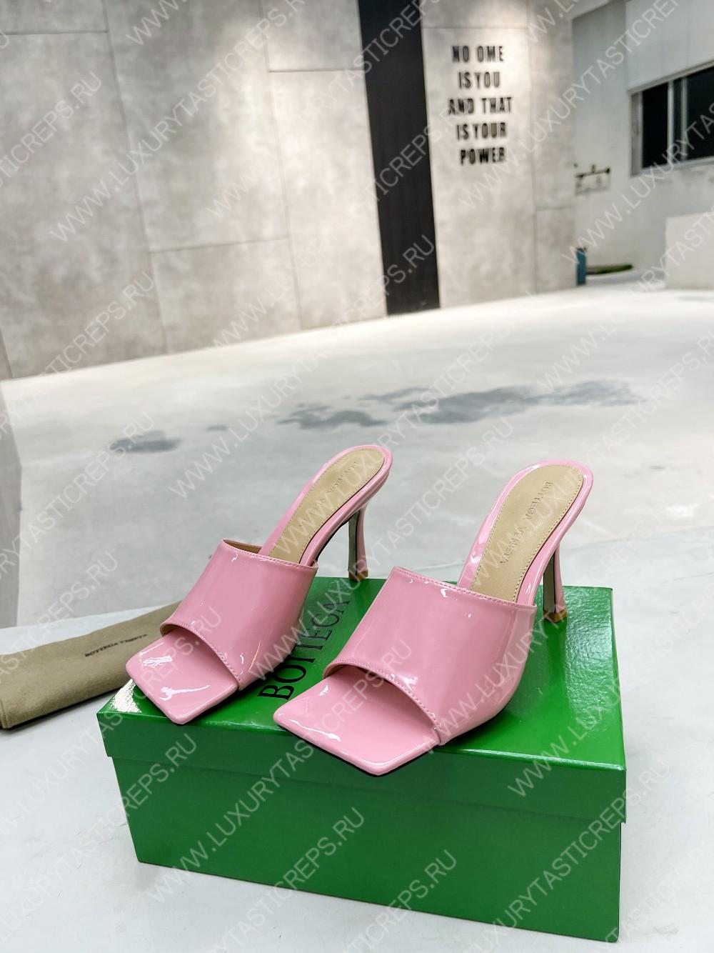 bo*te*ga Ve*ne*ta strech mule pink 610538v
