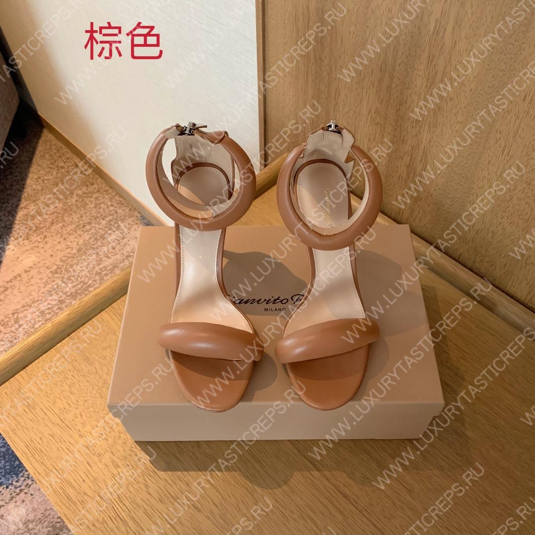 GIANVITO ROSSI BIJOUX NAPPA SANDAL BEIGE G61635