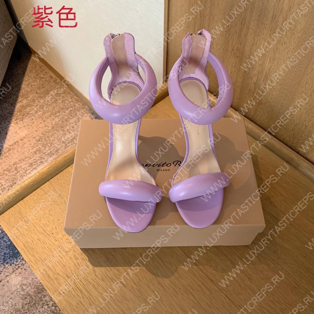 GIANVITO ROSSI BIJOUX NAPPA SANDAL LAVENDER G61635