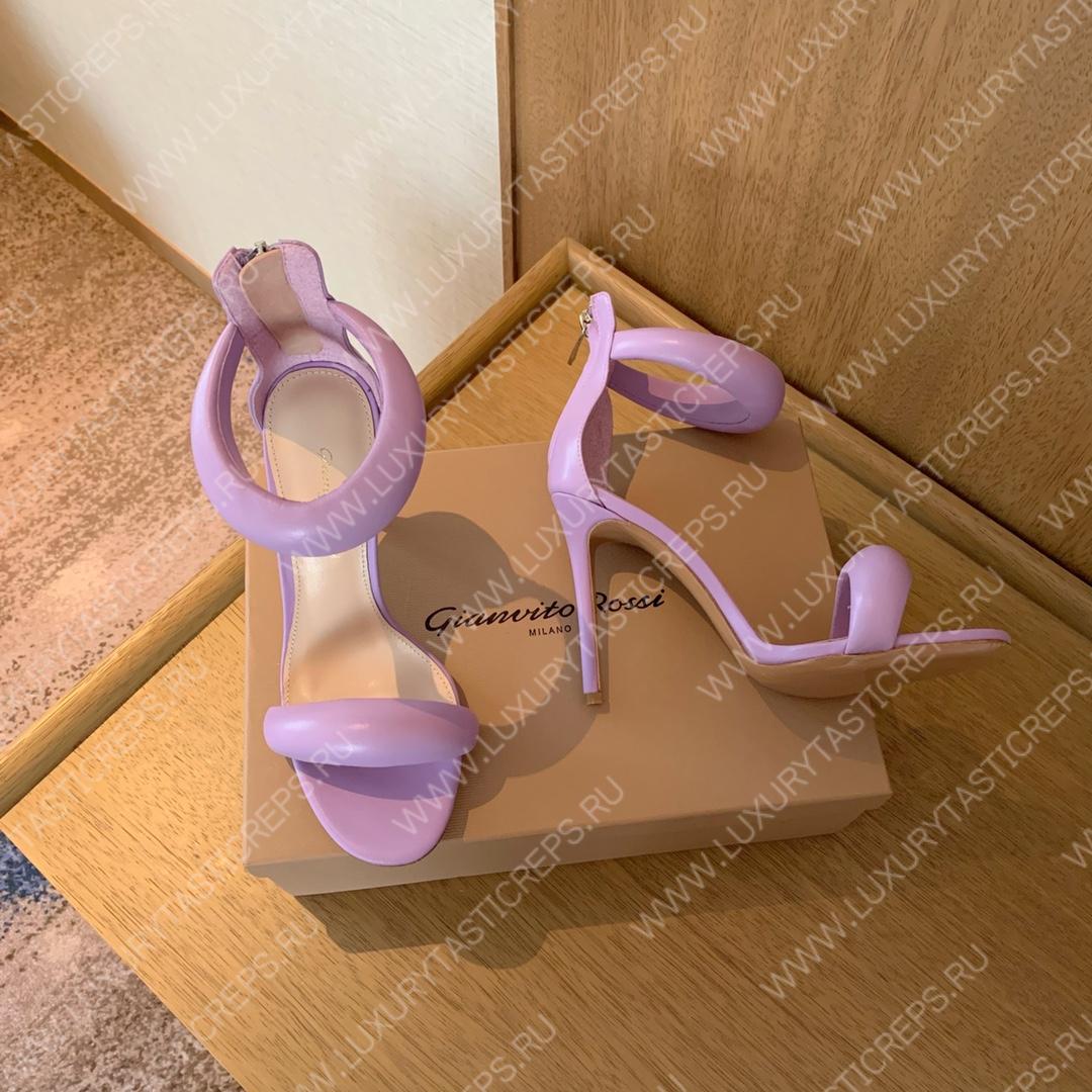 GIANVITO ROSSI BIJOUX NAPPA SANDAL LAVENDER G61635