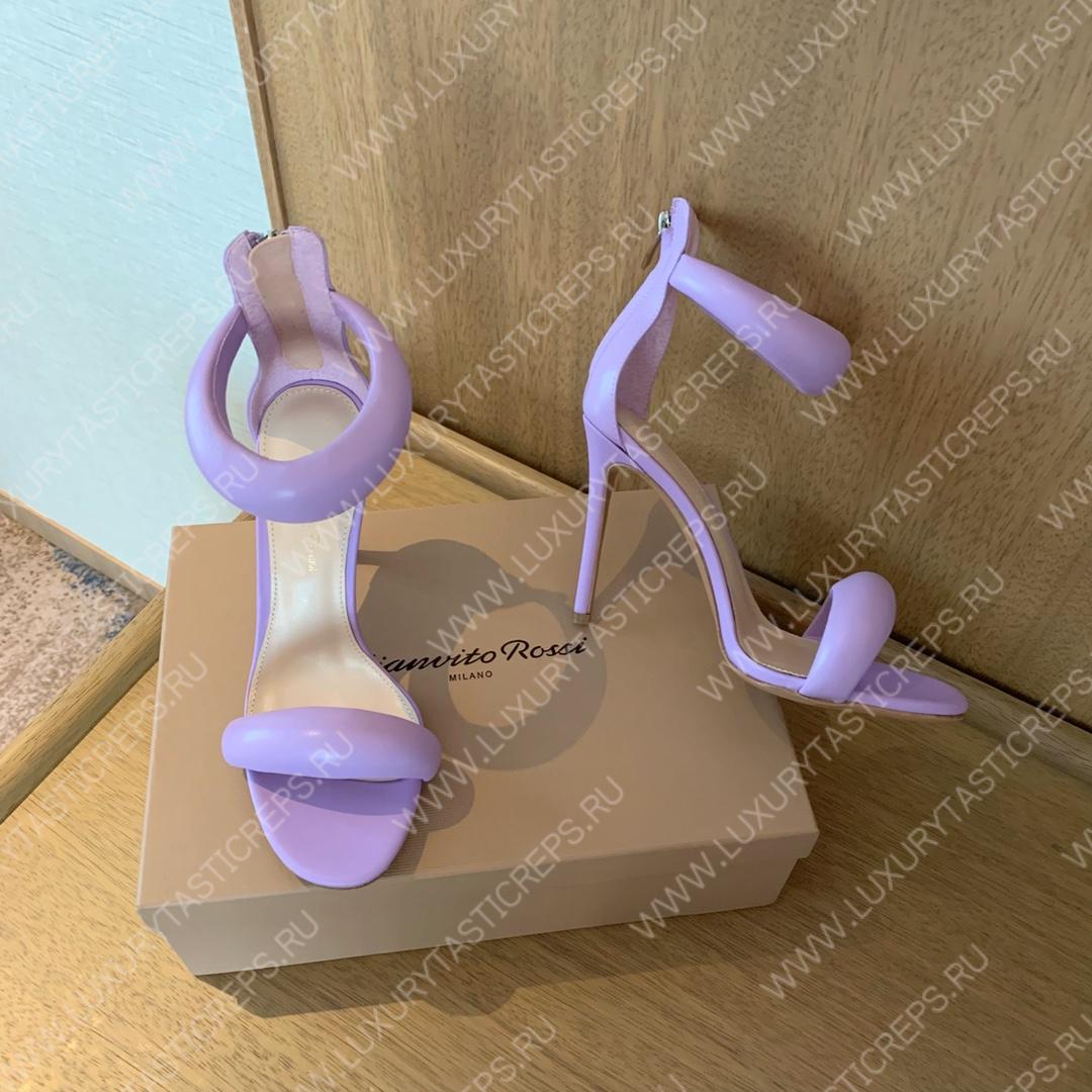 GIANVITO ROSSI BIJOUX NAPPA SANDAL LAVENDER G61635