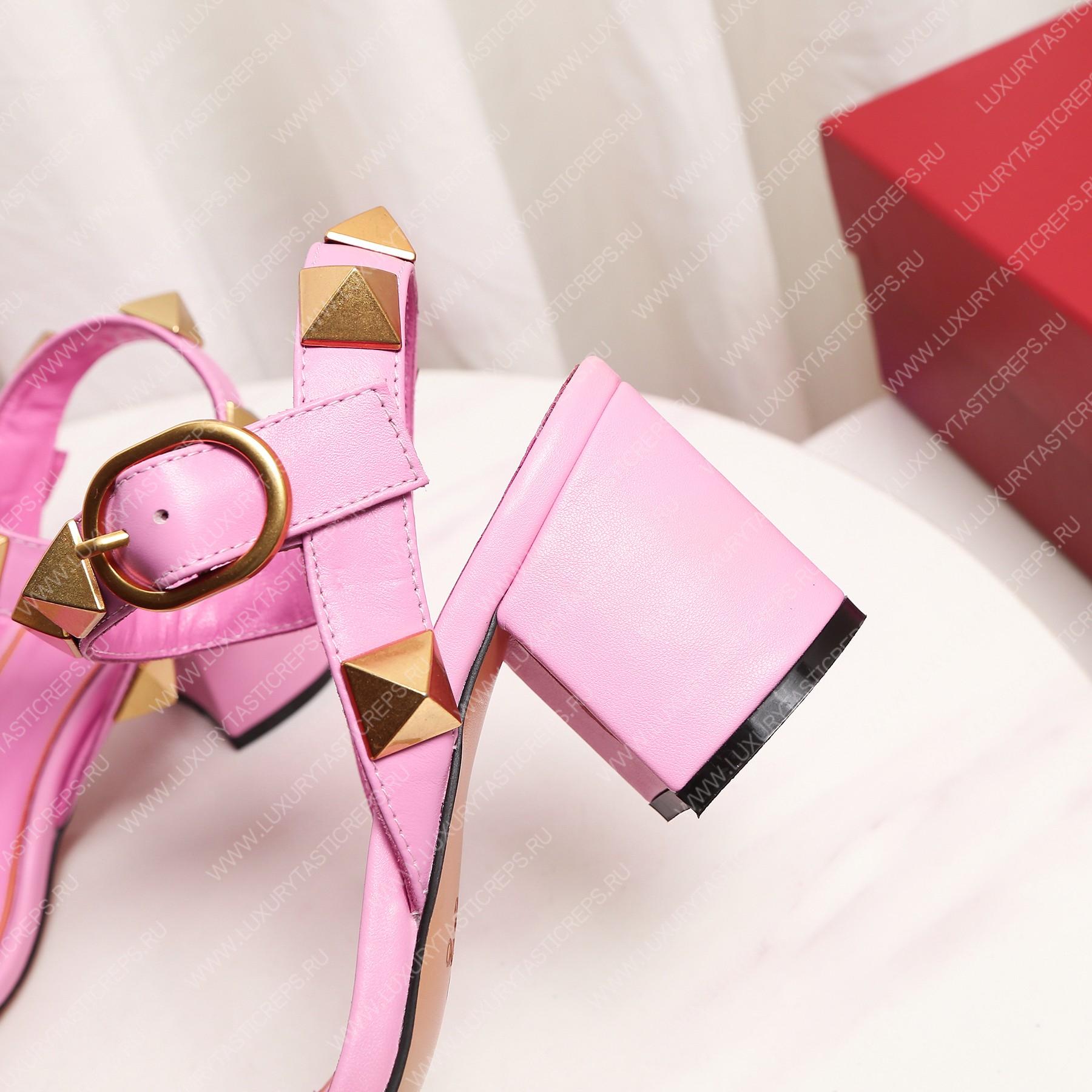 VALENTINO ROMAN STUD SANDAL PINK 1W2S0CR2ZWM