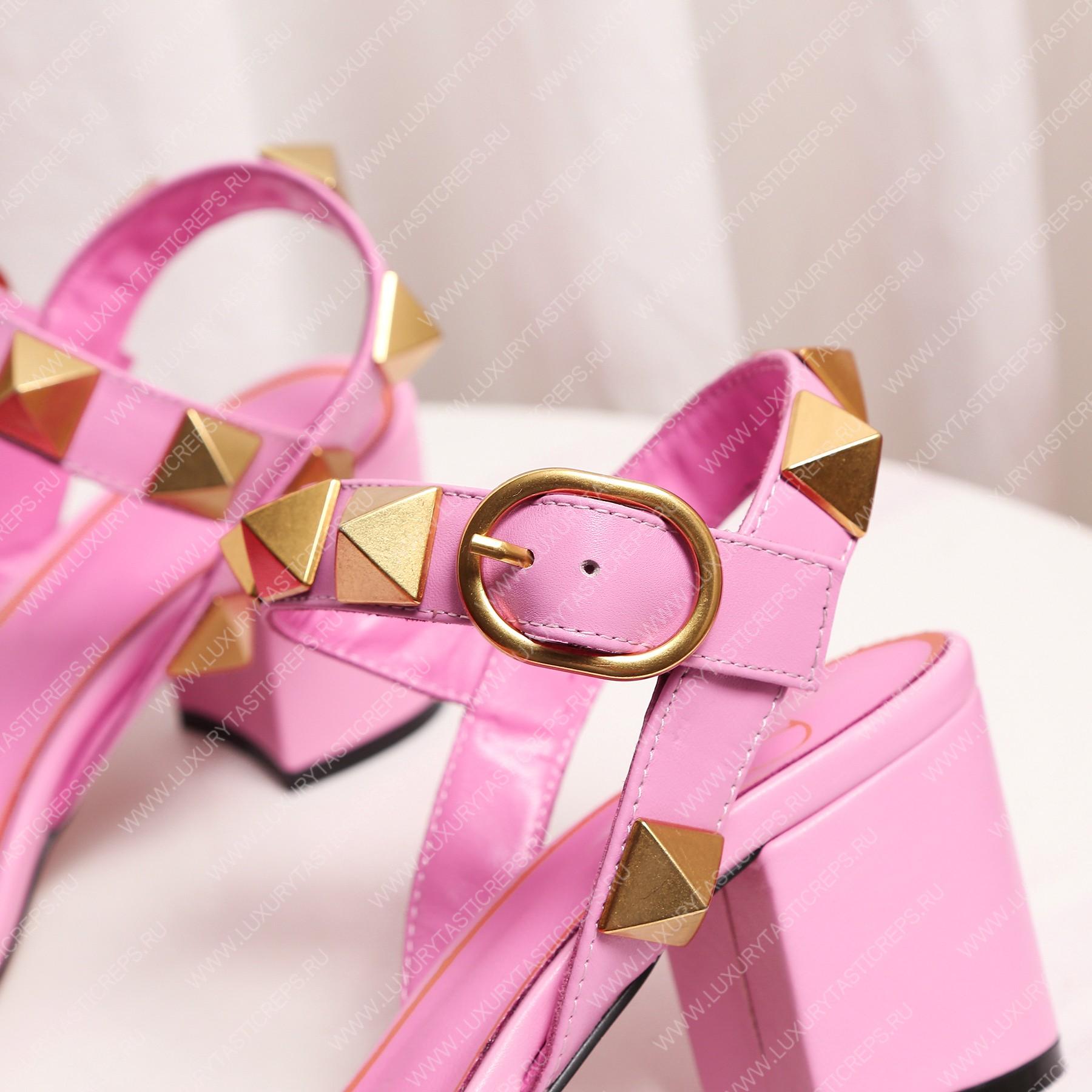 VALENTINO ROMAN STUD SANDAL PINK 1W2S0CR2ZWM