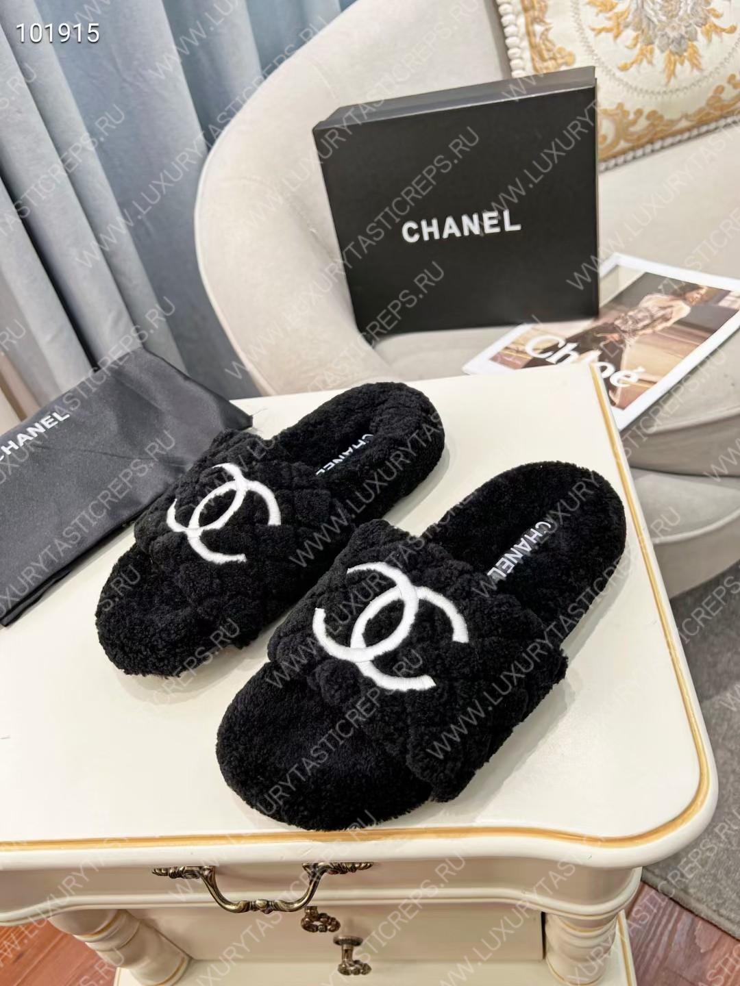 Ch*el wool mules black g39059
