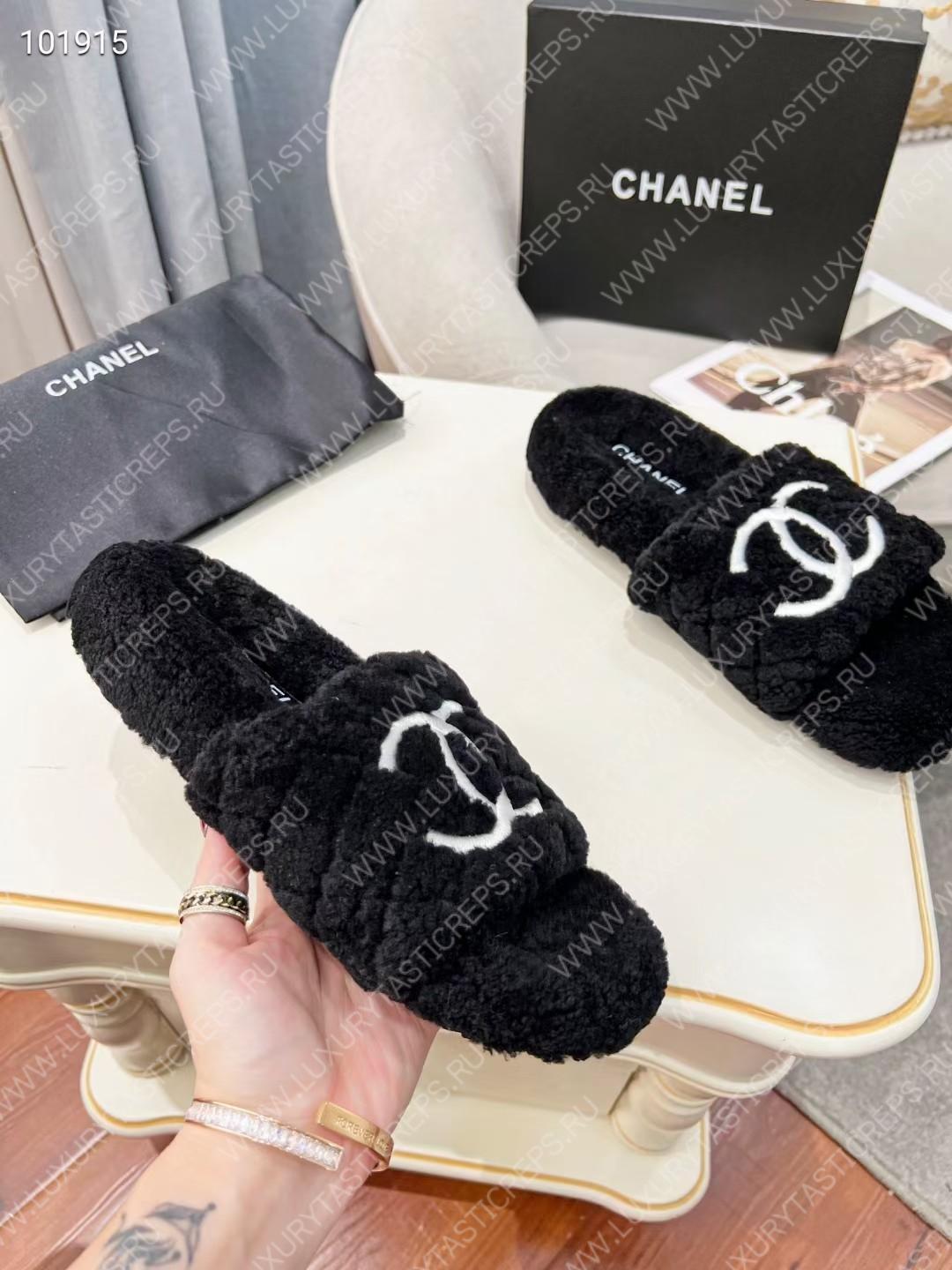 Ch*el wool mules black g39059