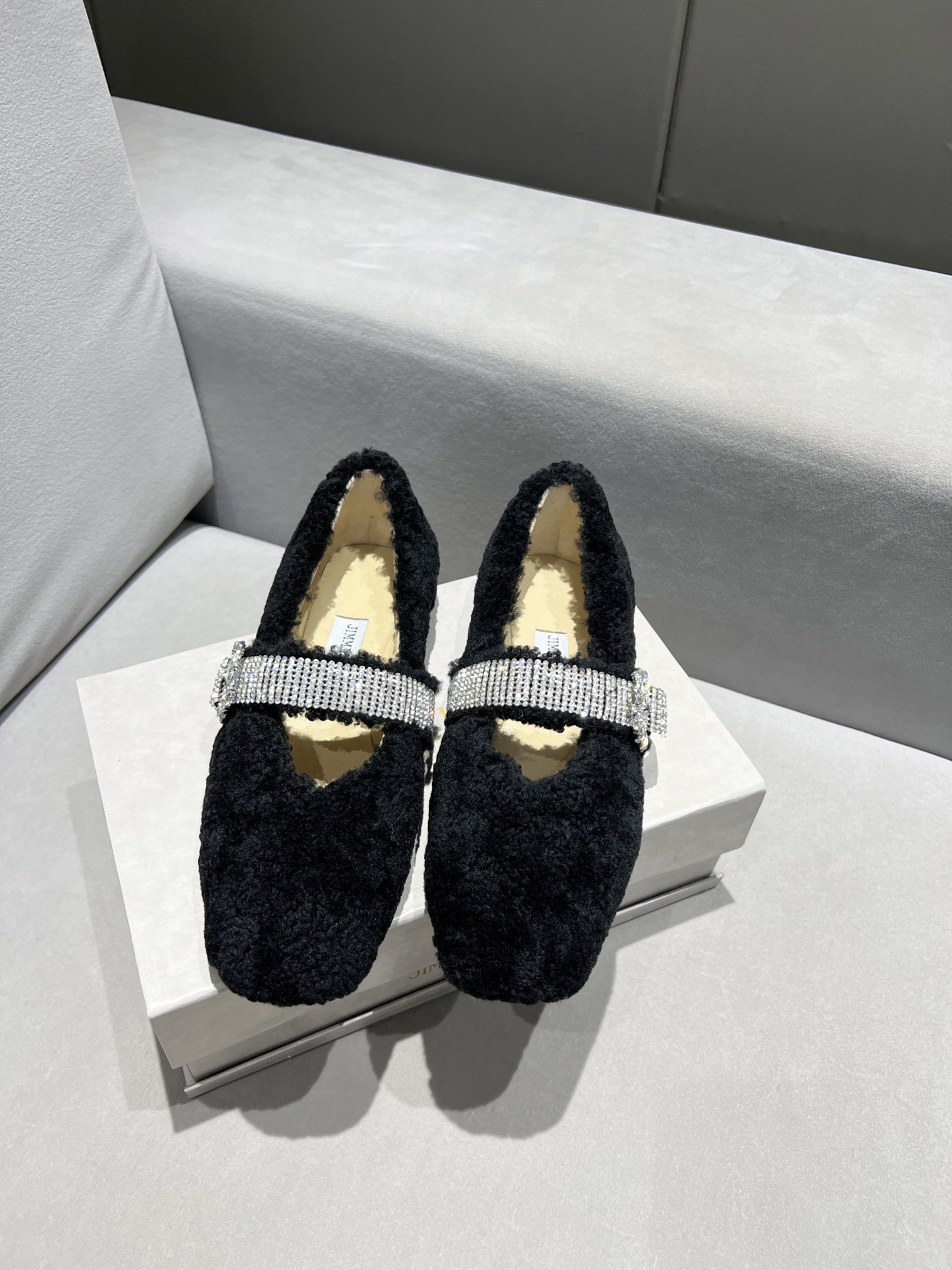 JIMMY CHOO KRISTA FLAT BLACK KRISTAFLATZVO
