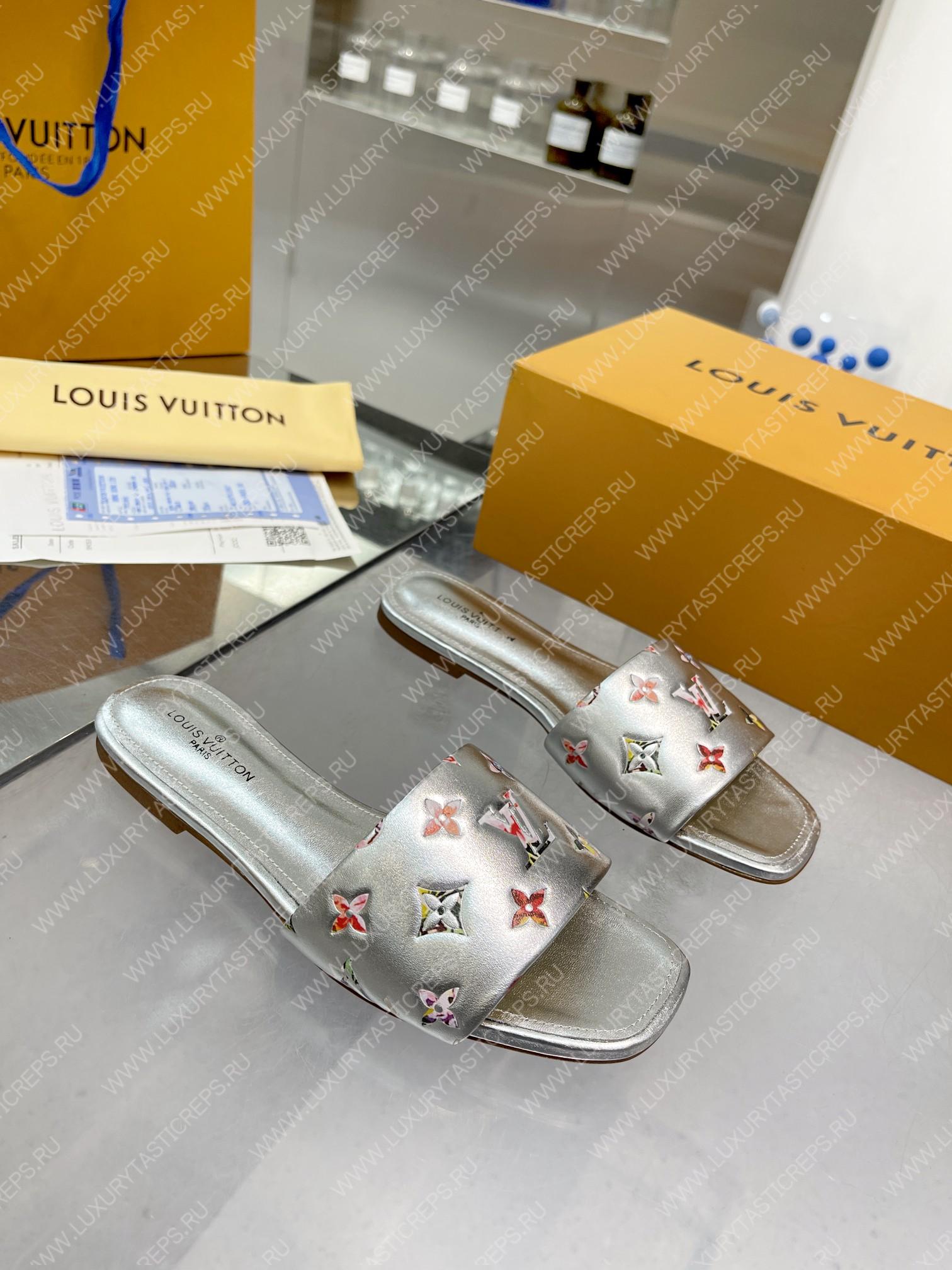 l**is V*t*n revival flat mules silver 1aaor5