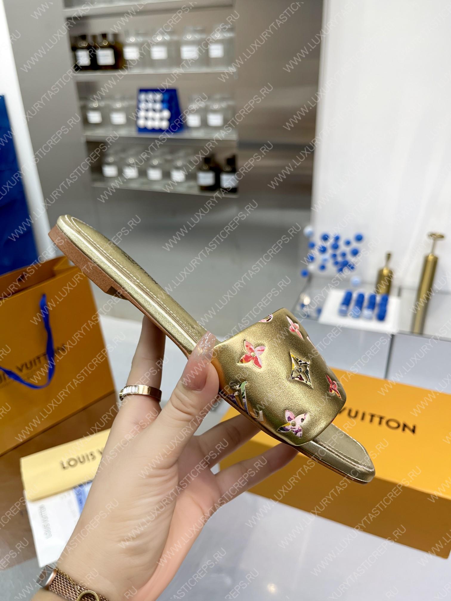 l**is V*t*n revival flat mules golden 1aaor5