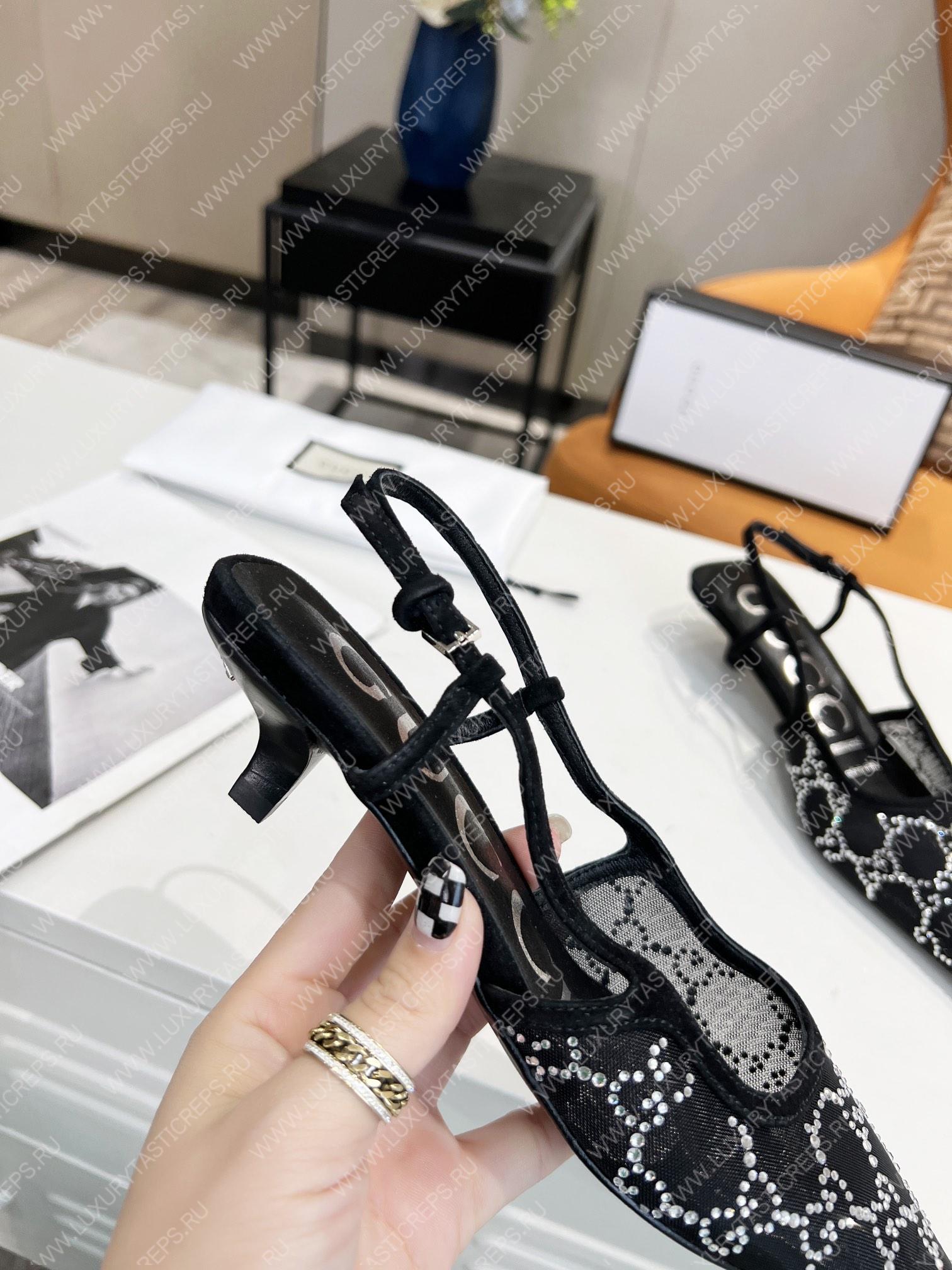 G*u*i gg slingback pump black 675829