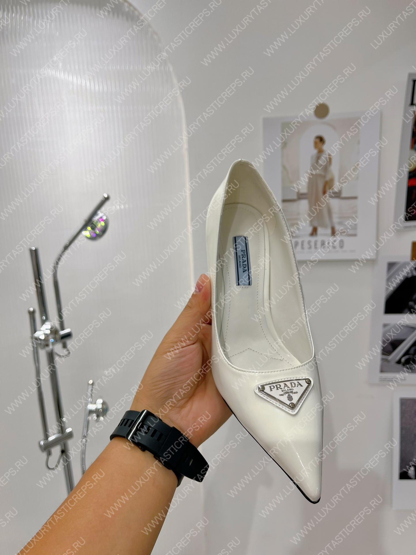 Pra*a slingback pump white 1i001n