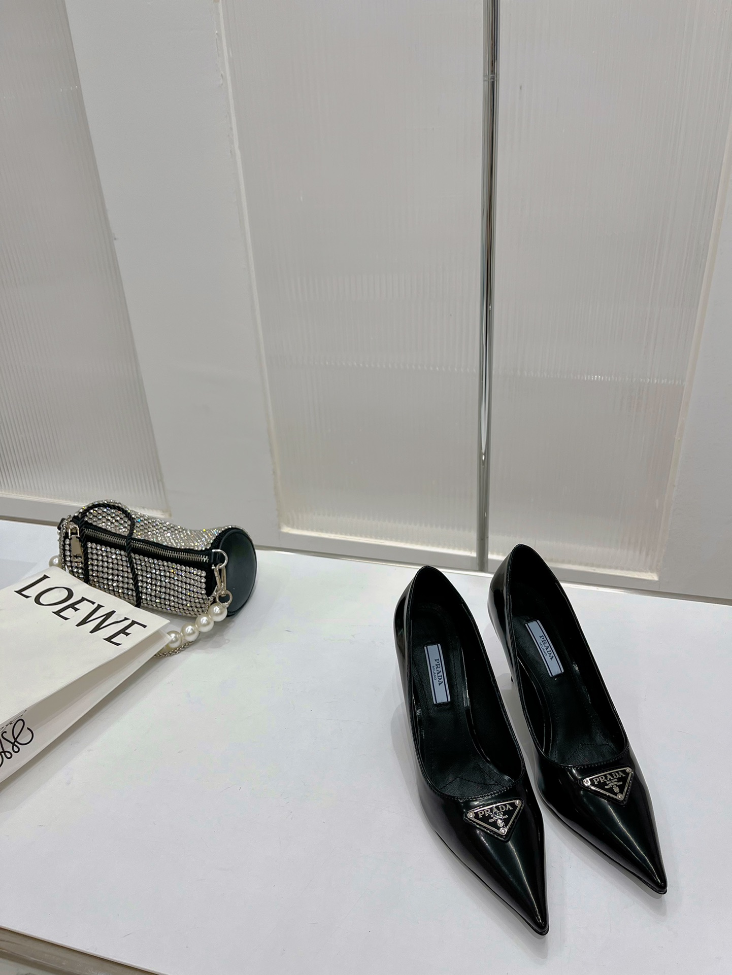 Pra*a patent leather pumps black 1i001n