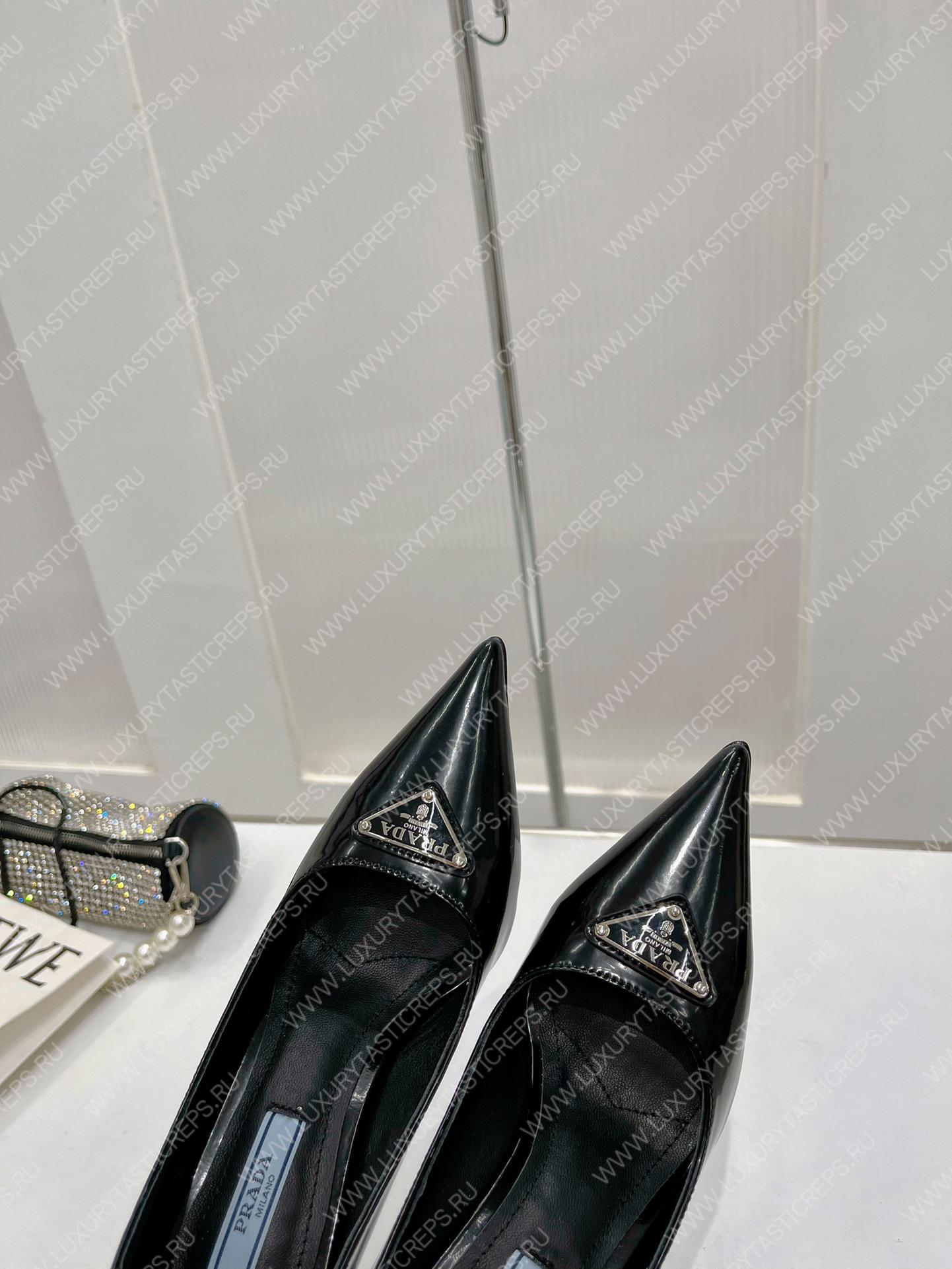 Pra*a patent leather pumps black 1i001n