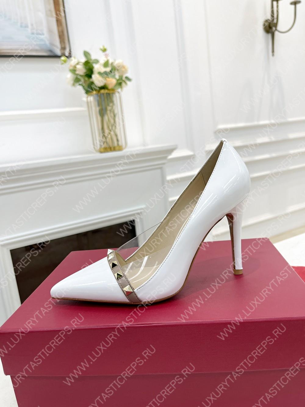 VALENTINO V BUCKLE PUMPS WHITE 1W2S0FH8LAFGF9
