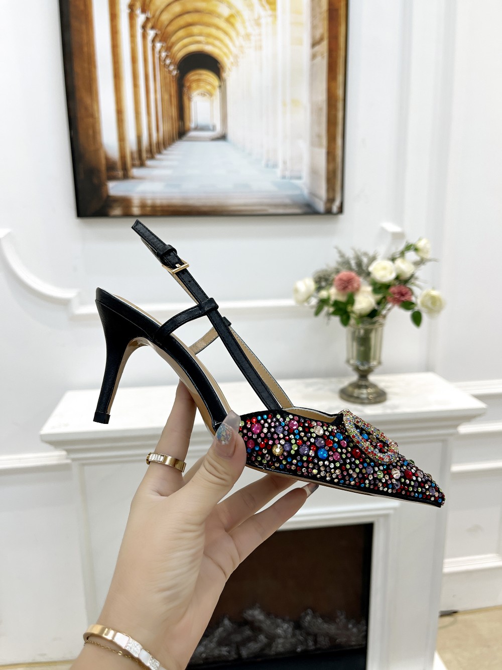 VALENTINO VLOGO SIGNATURE SLINGBACK PUMP MULTICOLOUR ZW2S0R01MZF0NO