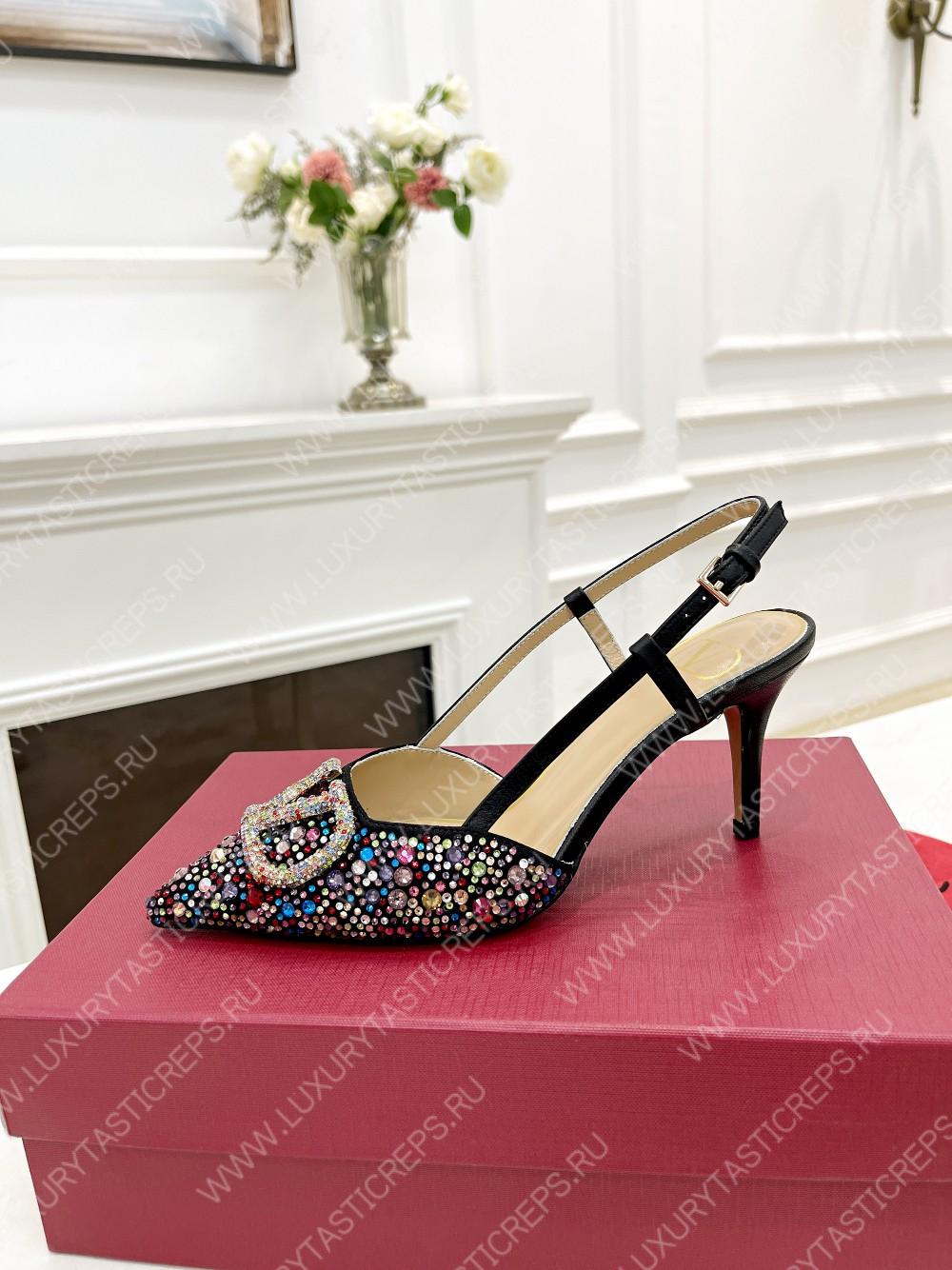VALENTINO VLOGO SIGNATURE SLINGBACK PUMP MULTICOLOUR ZW2S0R01MZF0NO