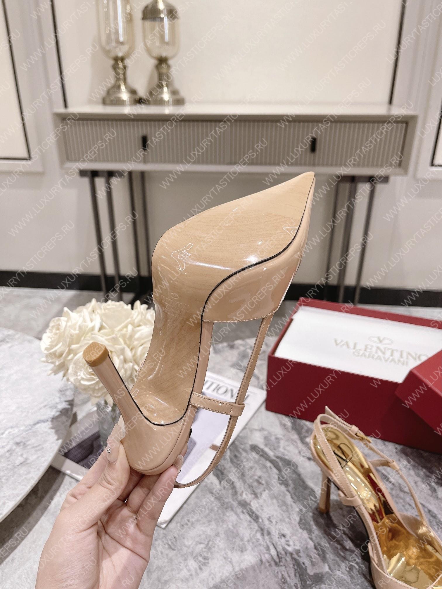 VALENTINO SLINGBACK PUMP POWDER ROSE WS0R01TMK