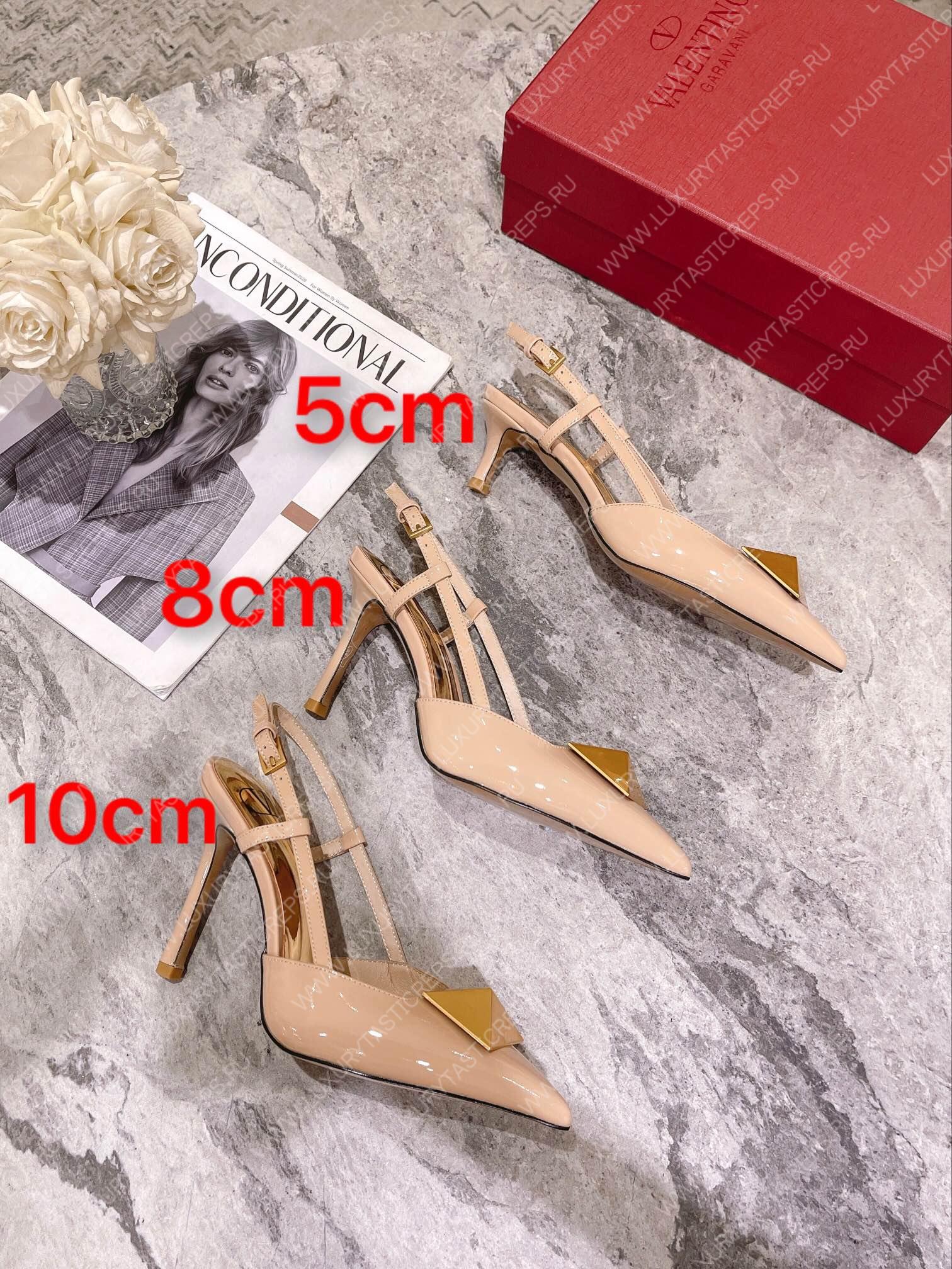 VALENTINO SLINGBACK PUMP POWDER ROSE WS0R01TMK