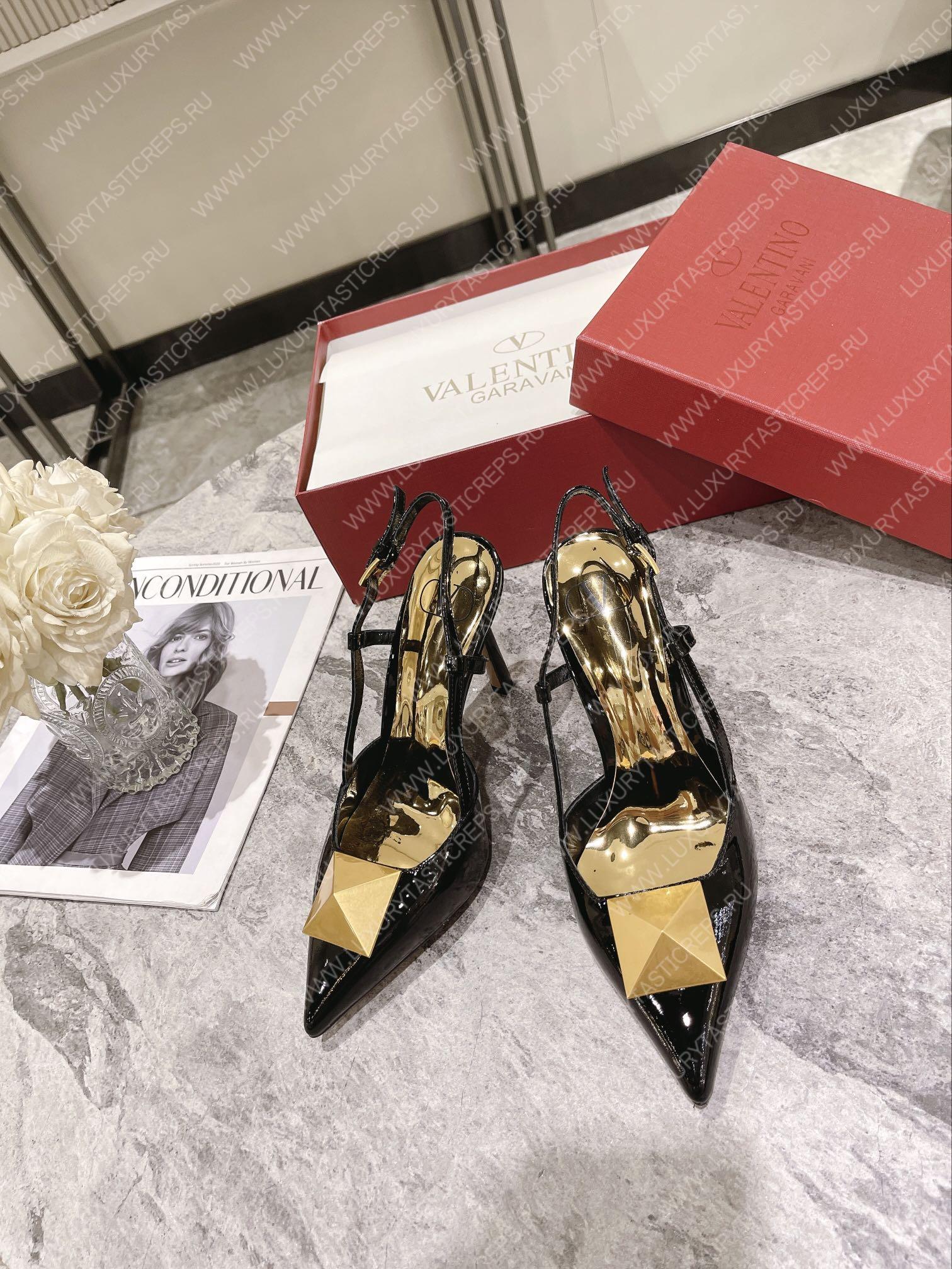 VALENTINO SLINGBACK BLACK WS0R01TMK