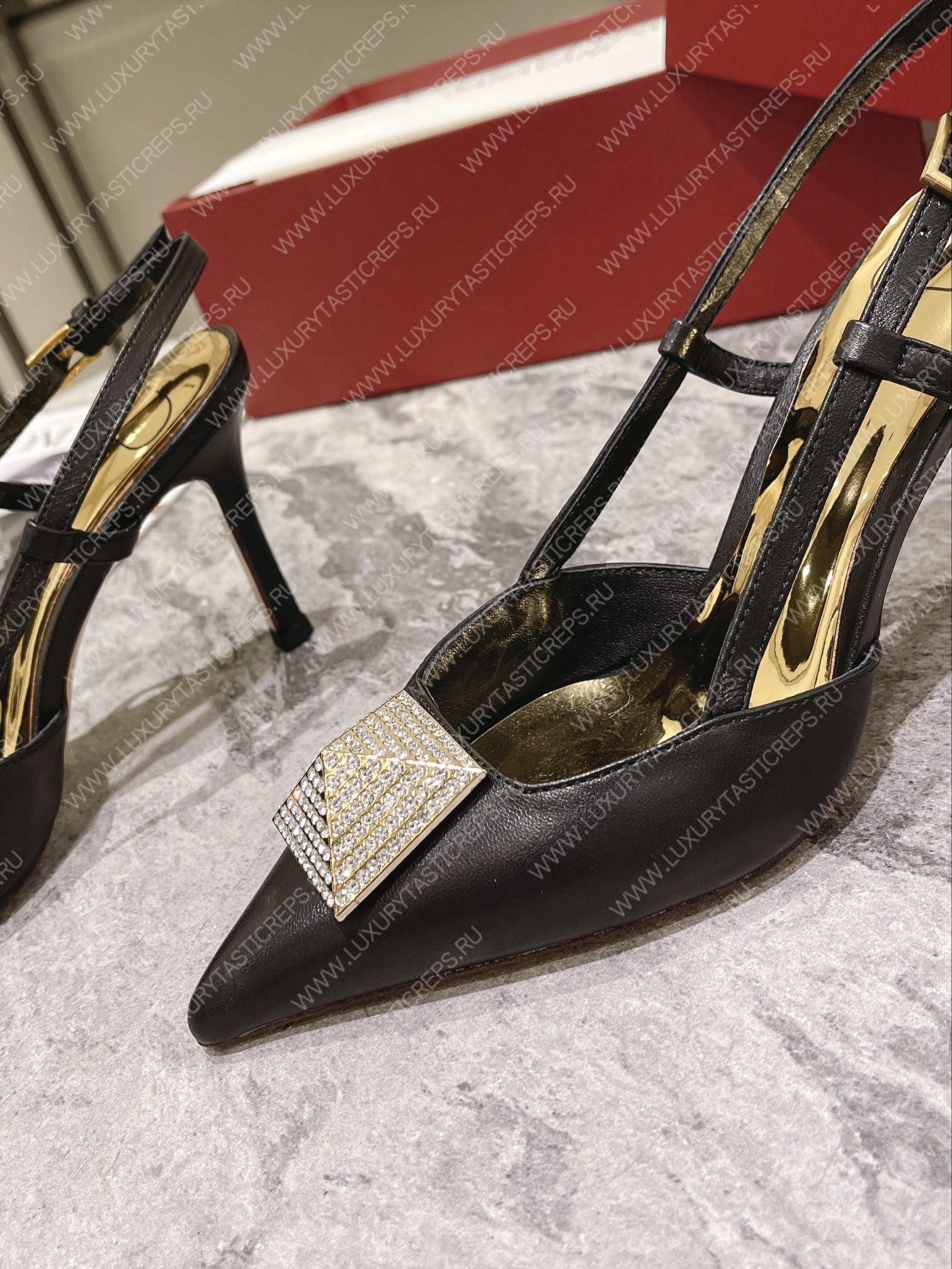VALENTINO SLINGBACK BLACK WS0R01TMK