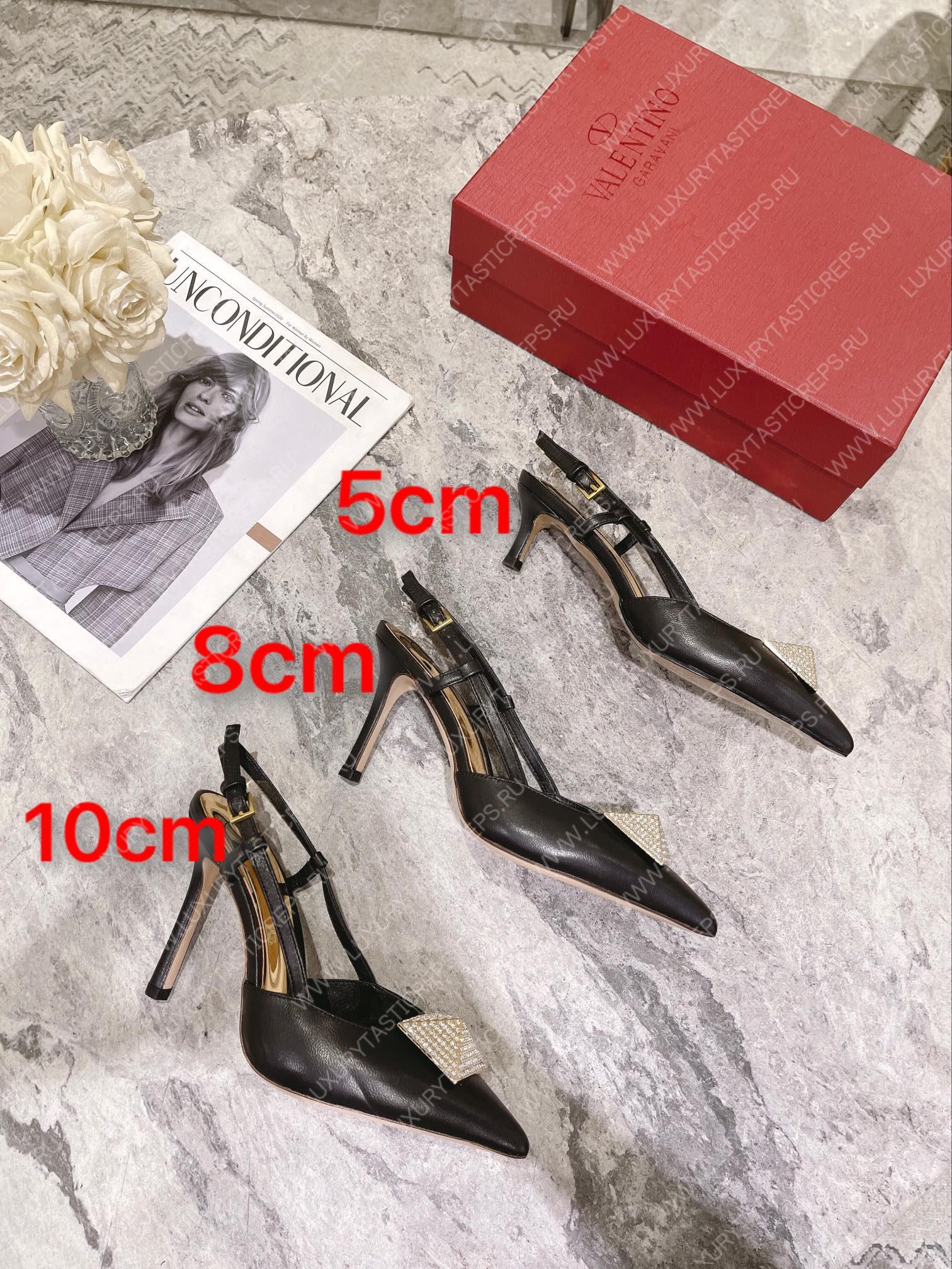 VALENTINO SLINGBACK BLACK WS0R01TMK