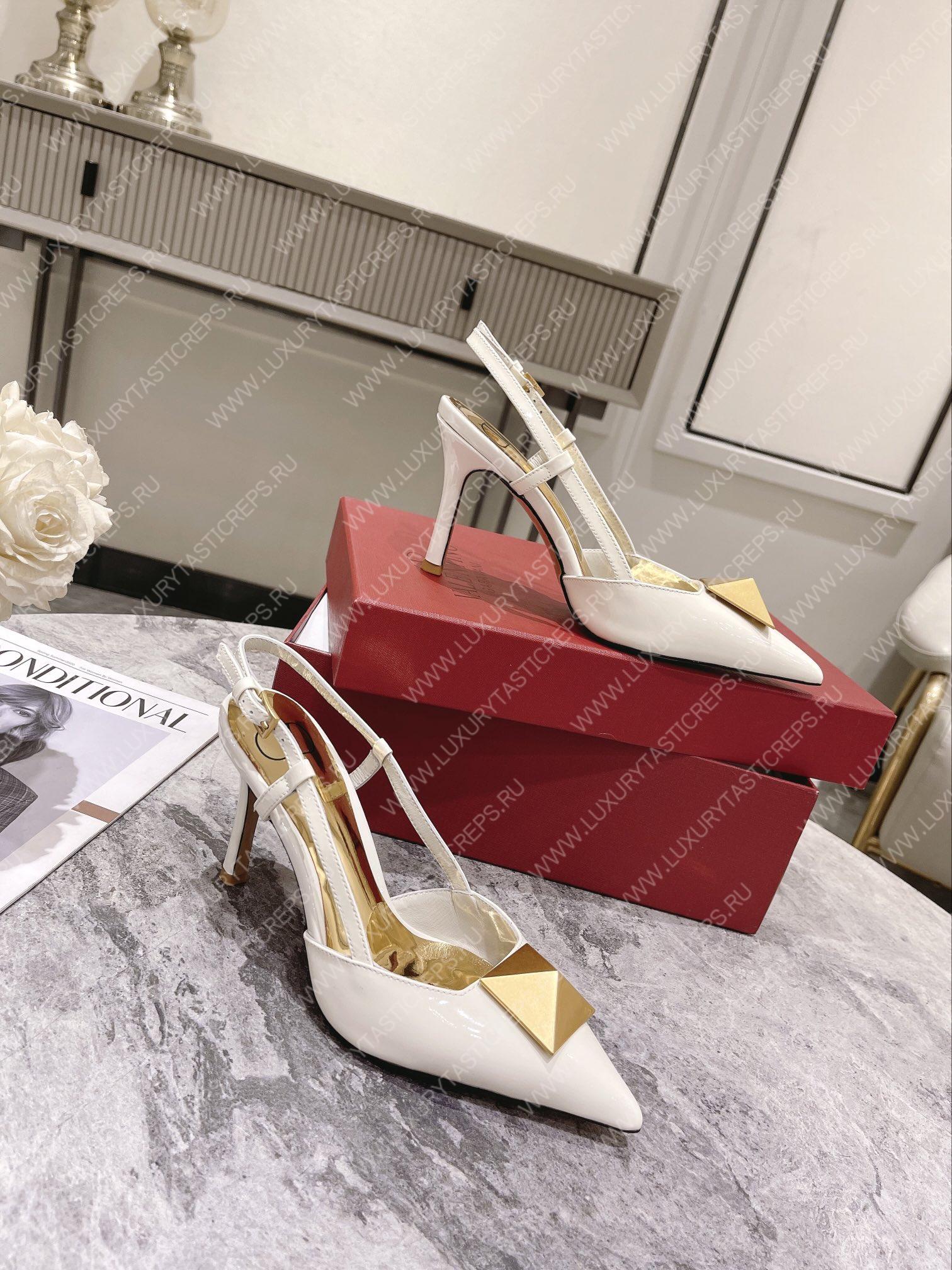 VALENTINO SLINGBACK WHITE WS0R01TMK