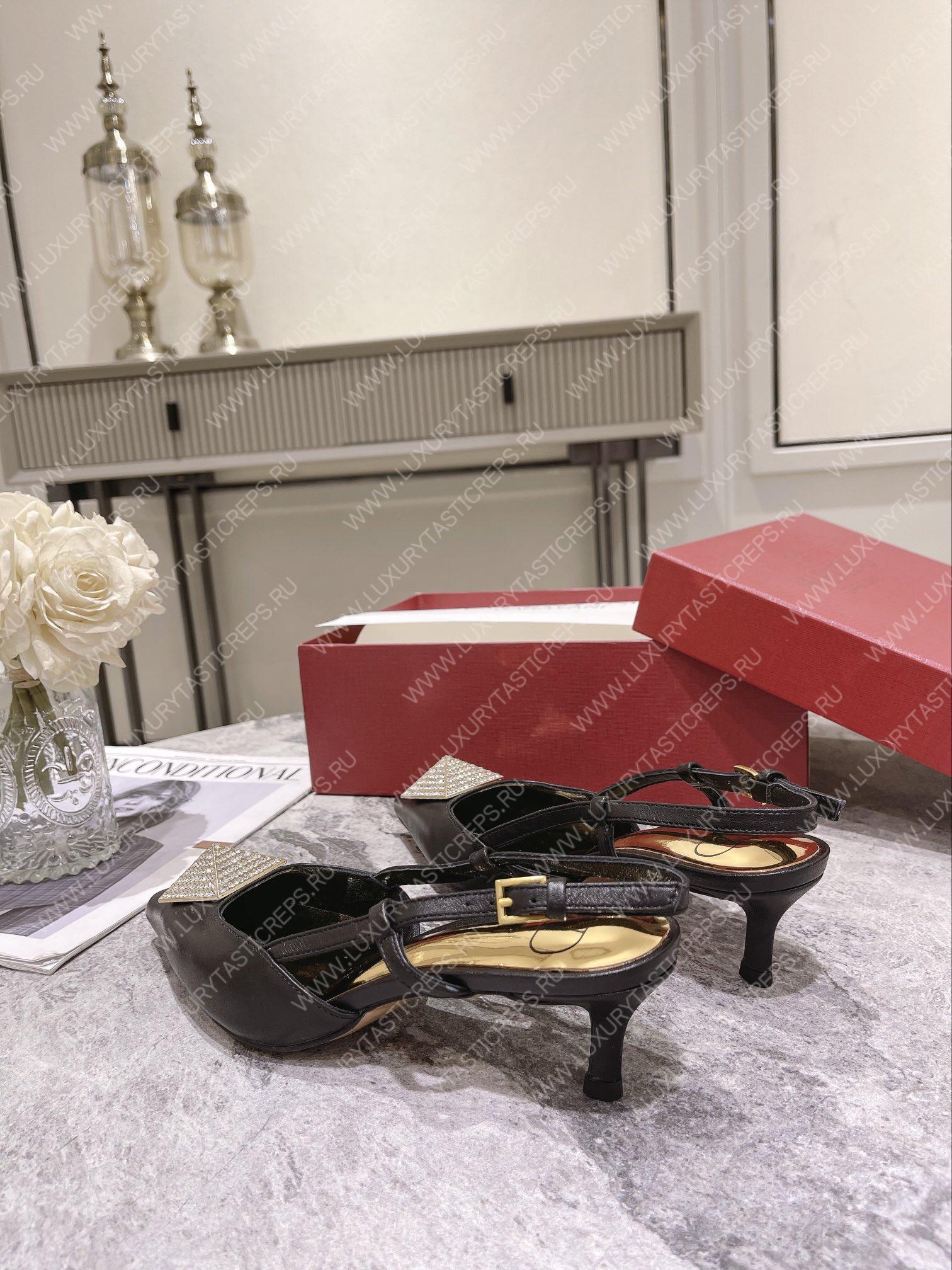 VALENTINO SLINGBACK BLACK WS0R01TMK