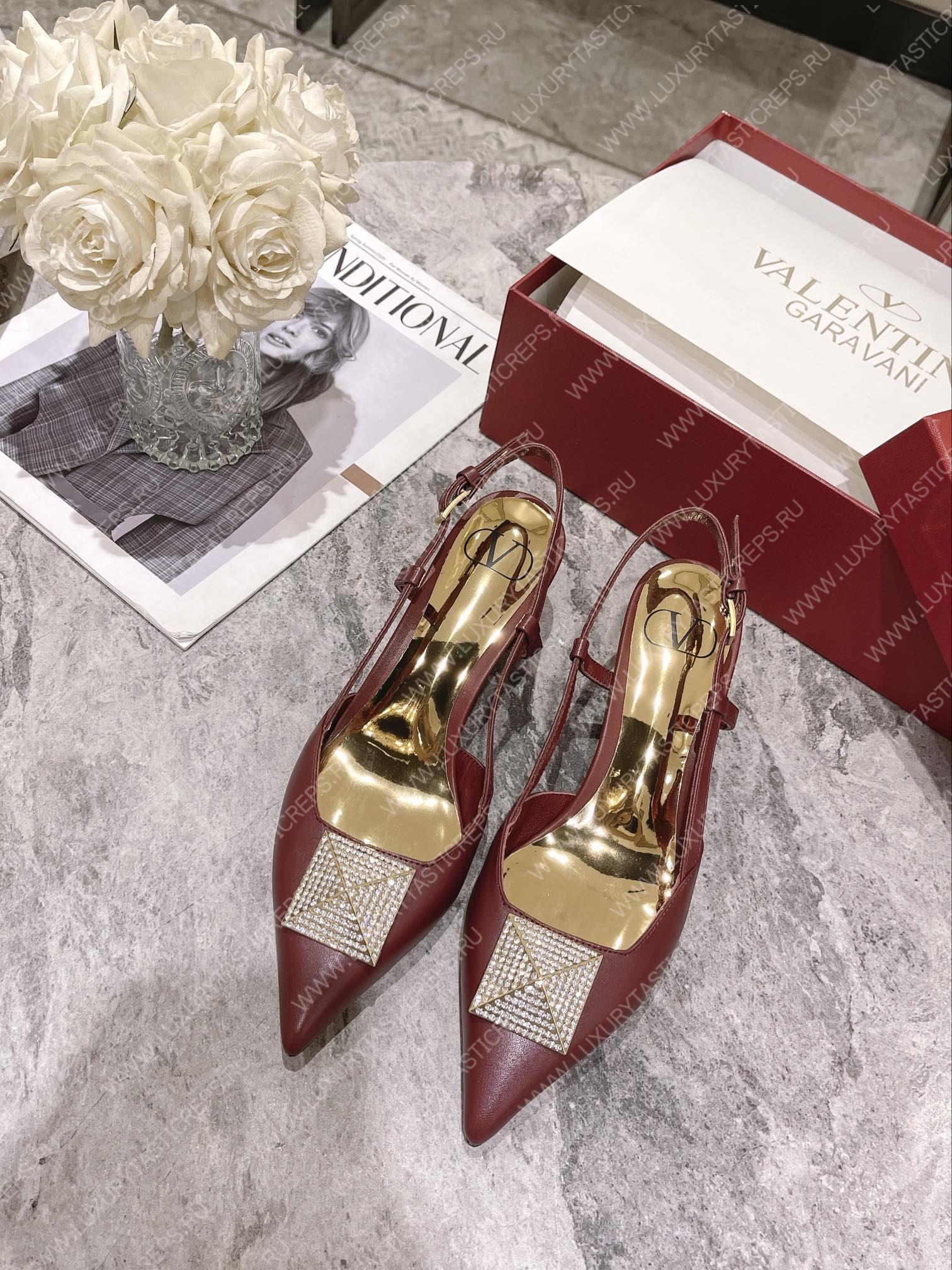 VALENTINO SLINGBACK ROSSO VALENTINO WS0R01TMK
